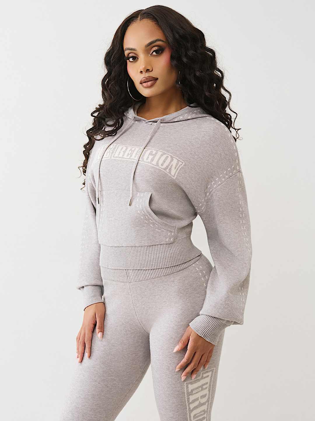 LOGO PULLOVER SWEATER HOODIE, image 4