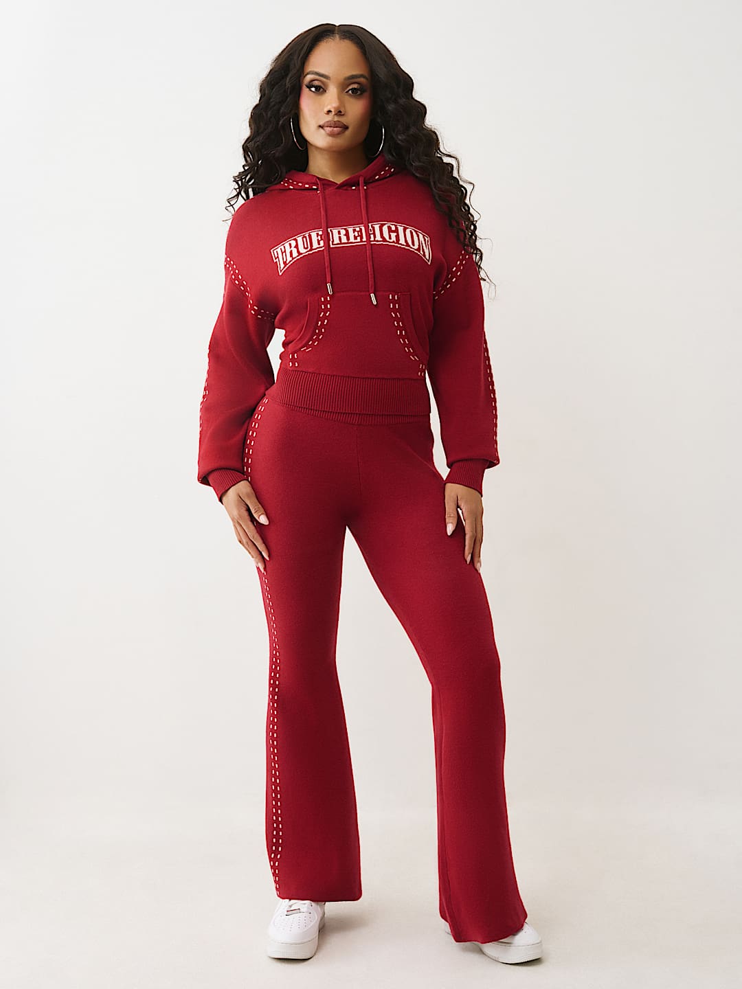 LOGO PULLOVER SWEATER HOODIE, image 3