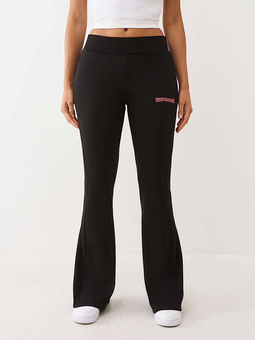 RAINBOW STITCH HORSESHOE BOOTCUT SWEATPANT, image 2