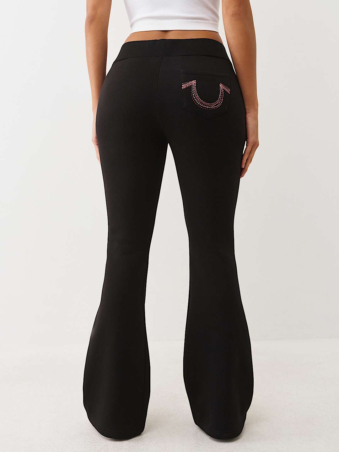 RAINBOW STITCH HORSESHOE BOOTCUT SWEATPANT, image 5