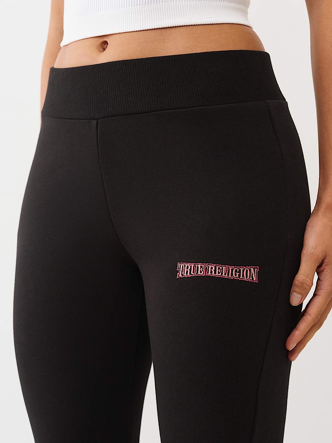 RAINBOW STITCH HORSESHOE BOOTCUT SWEATPANT, image 6