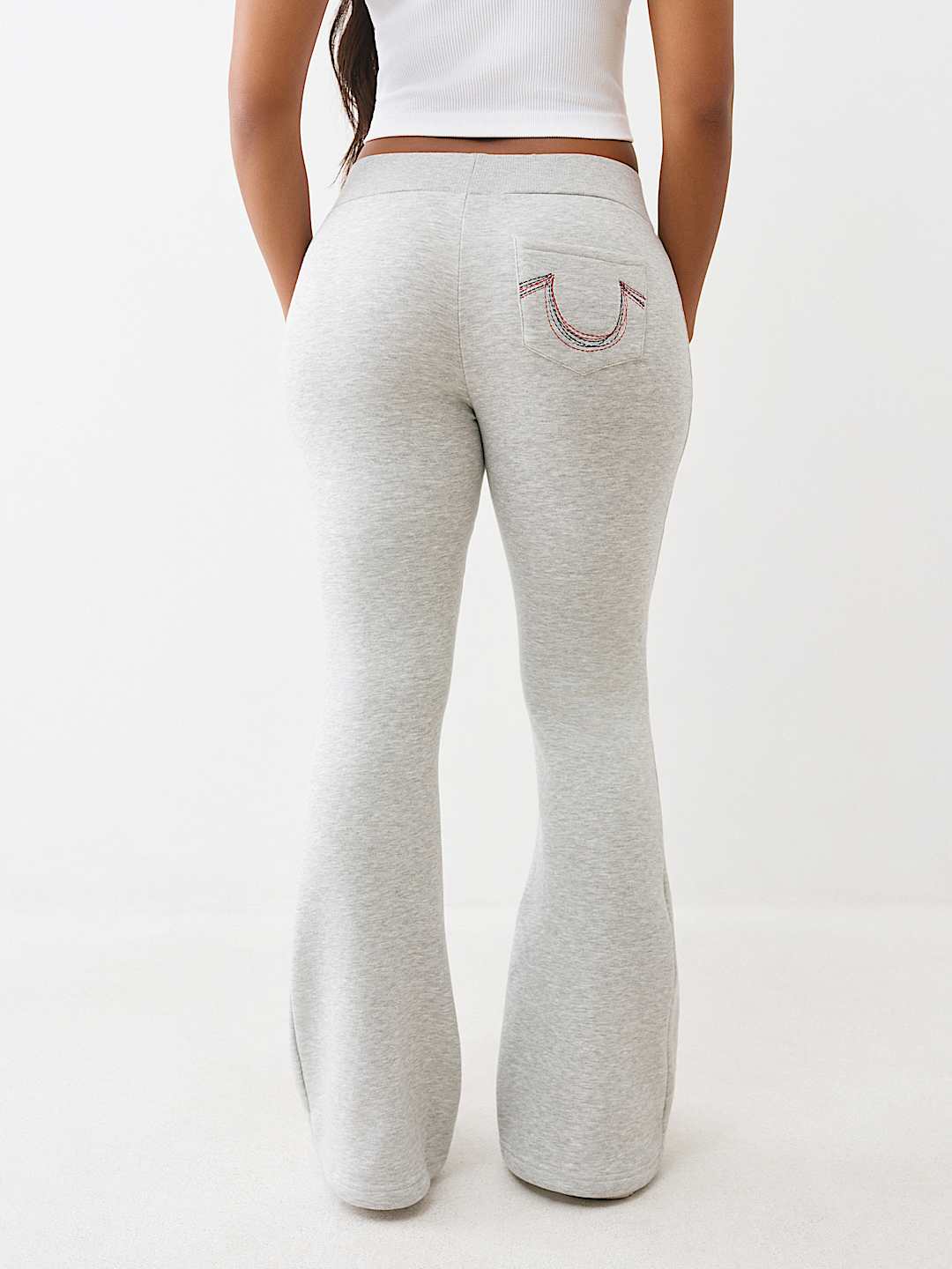 RAINBOW STITCH HORSESHOE BOOTCUT SWEATPANT, image 5