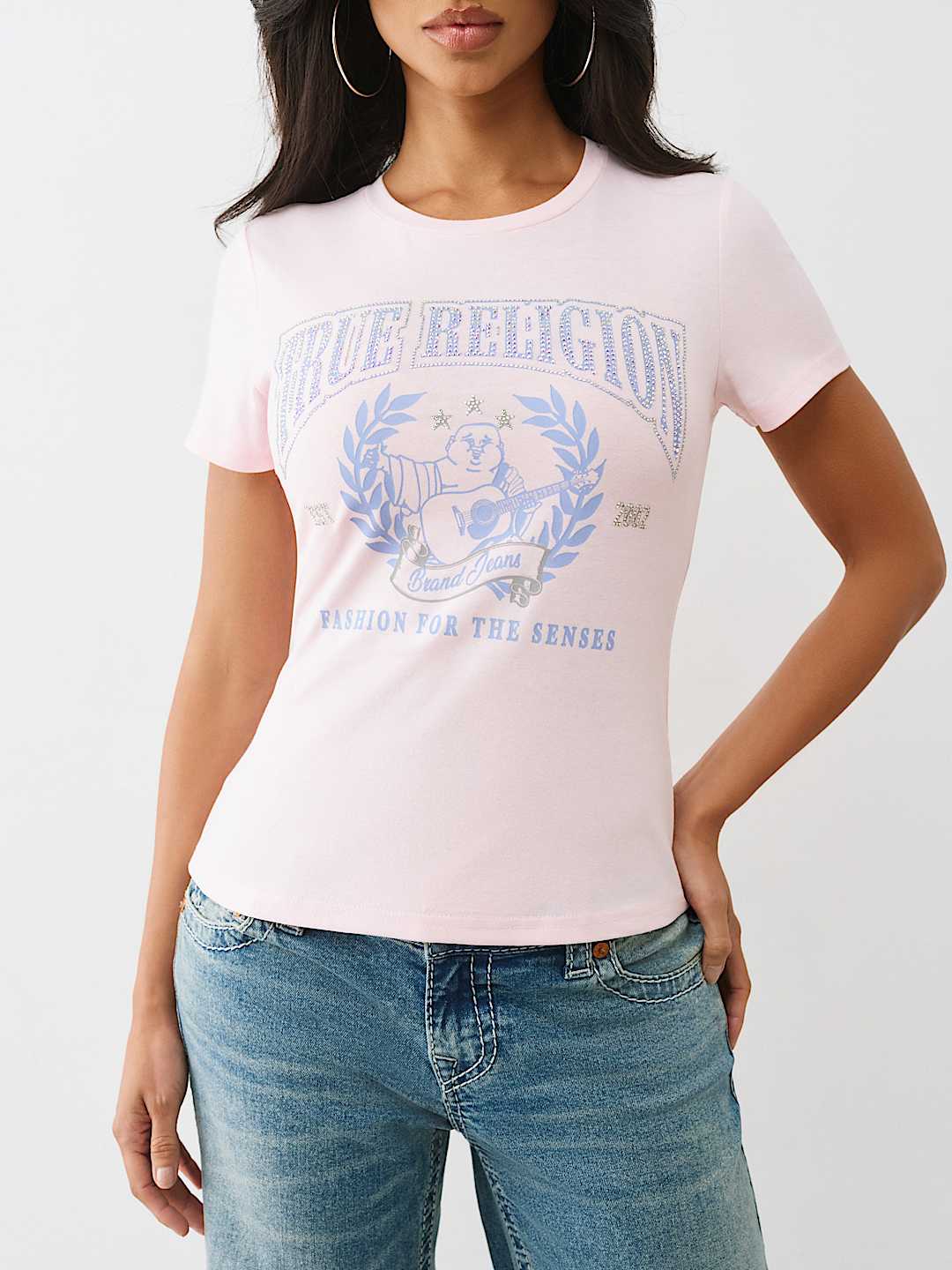 CRYSTAL BUDDHA CREST TEE, image 1