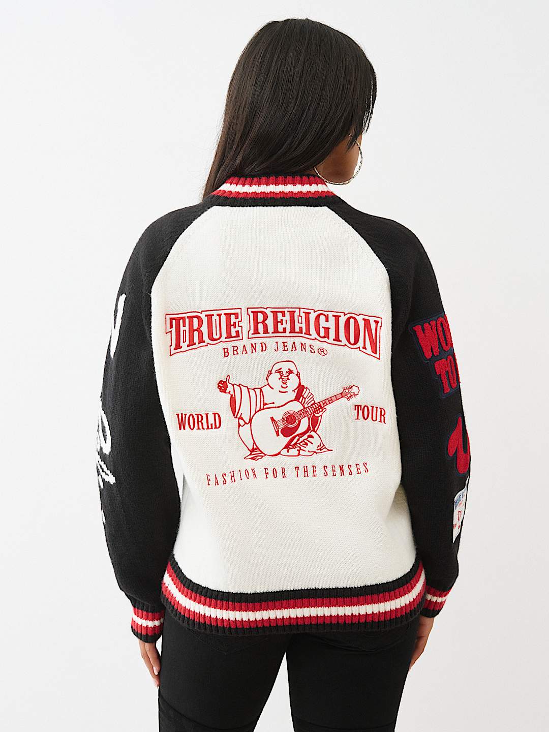 LOGO RAGLAN ZIP CARDIGAN, image 2