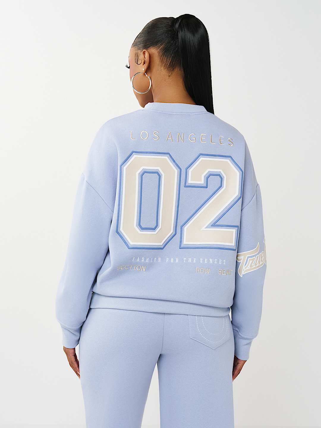 EMBROIDERED BOYFRIEND PULLOVER SWEATSHIRT, image 7