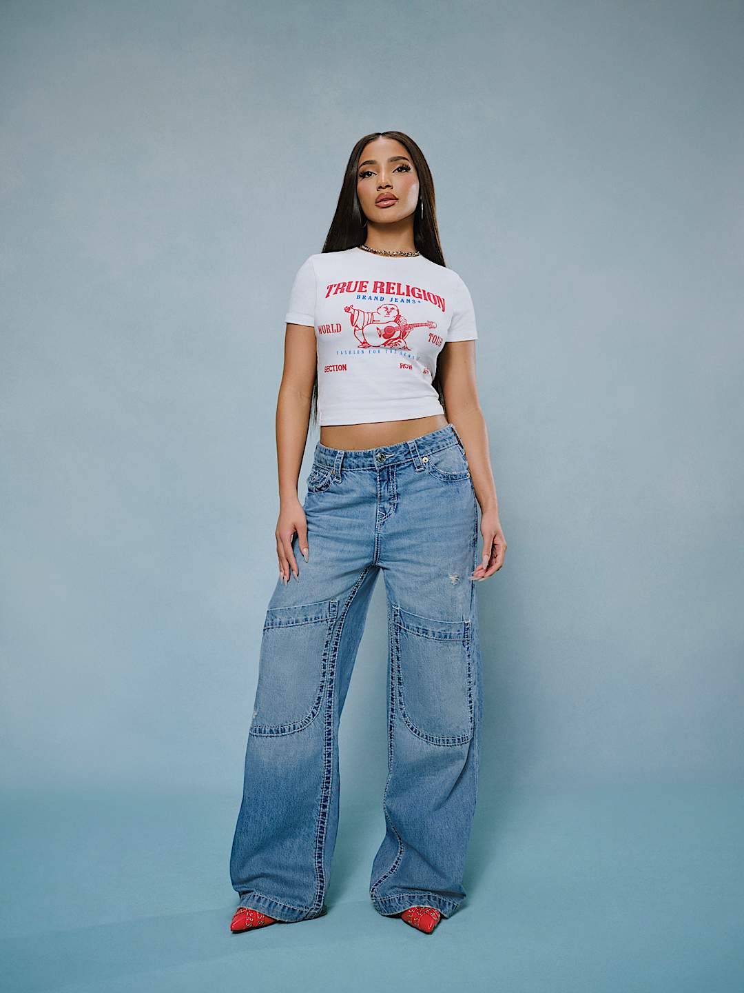 BOBBI MID RISE BIG T BAGGY JEAN