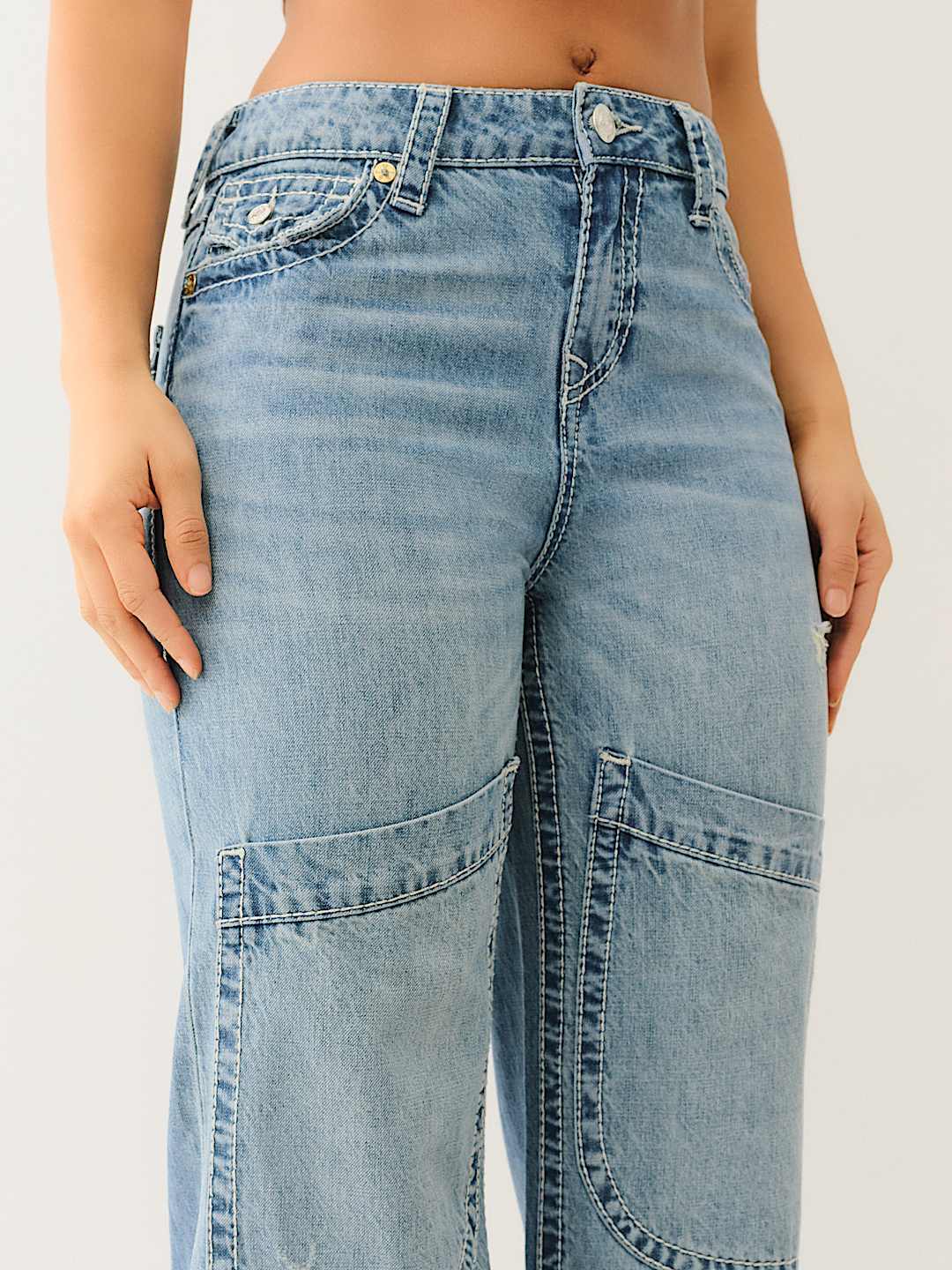 BOBBI MID RISE BIG T BAGGY JEAN