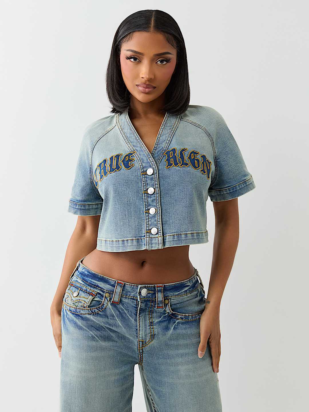 DENIM JERSEY SHIRT