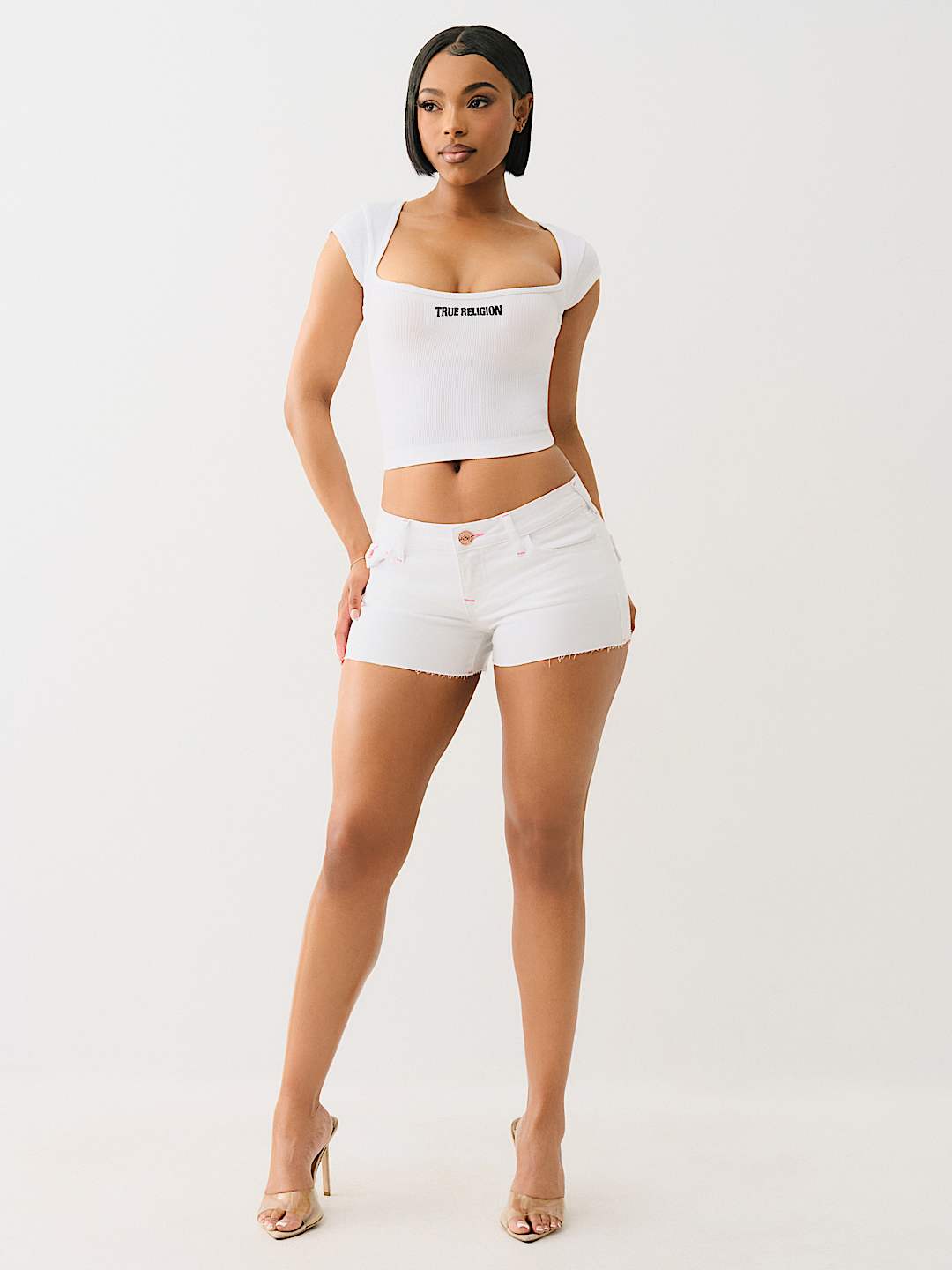 SEAMLESS SQUARE NECK CROP TOP