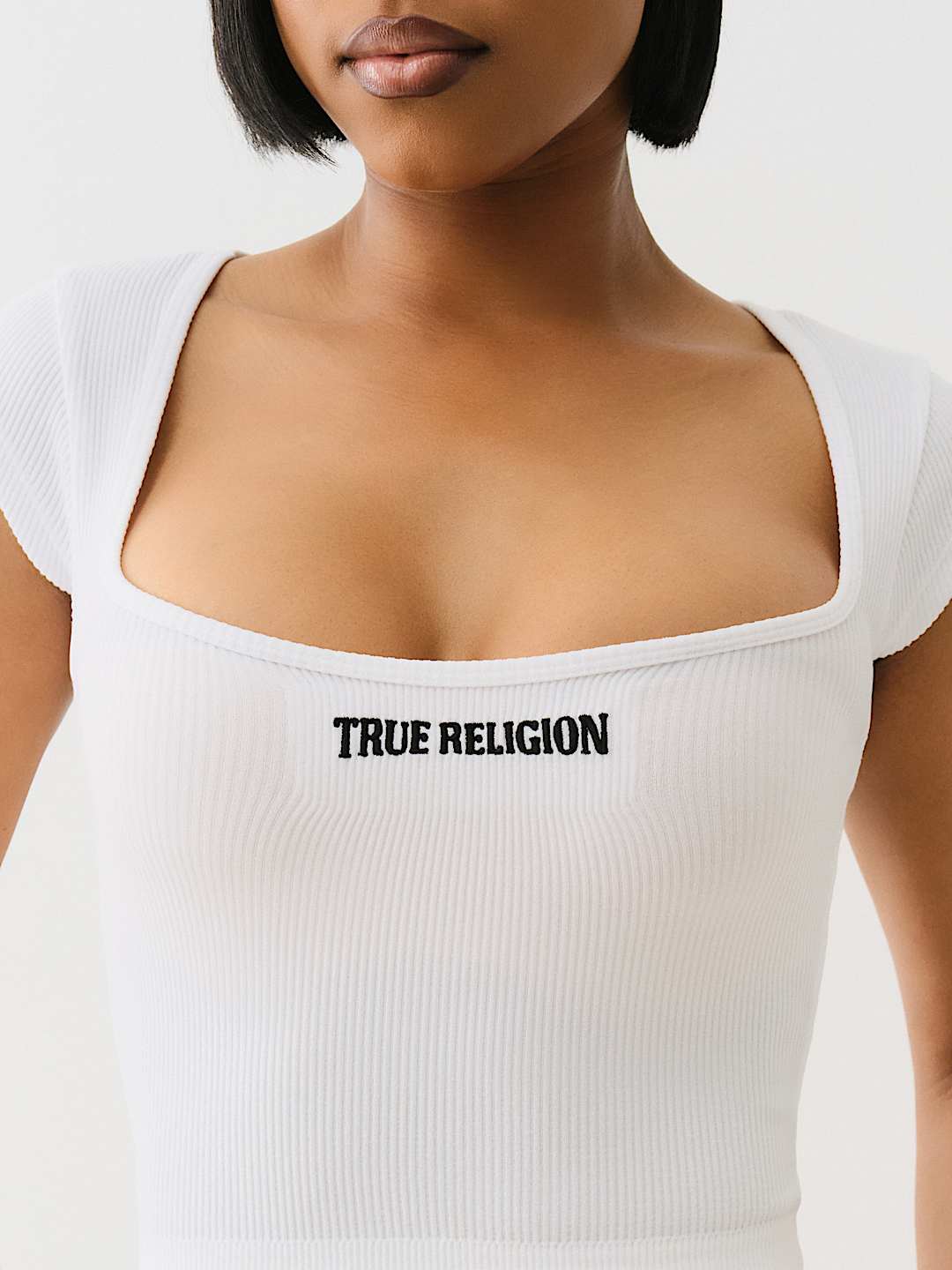 SEAMLESS SQUARE NECK CROP TOP