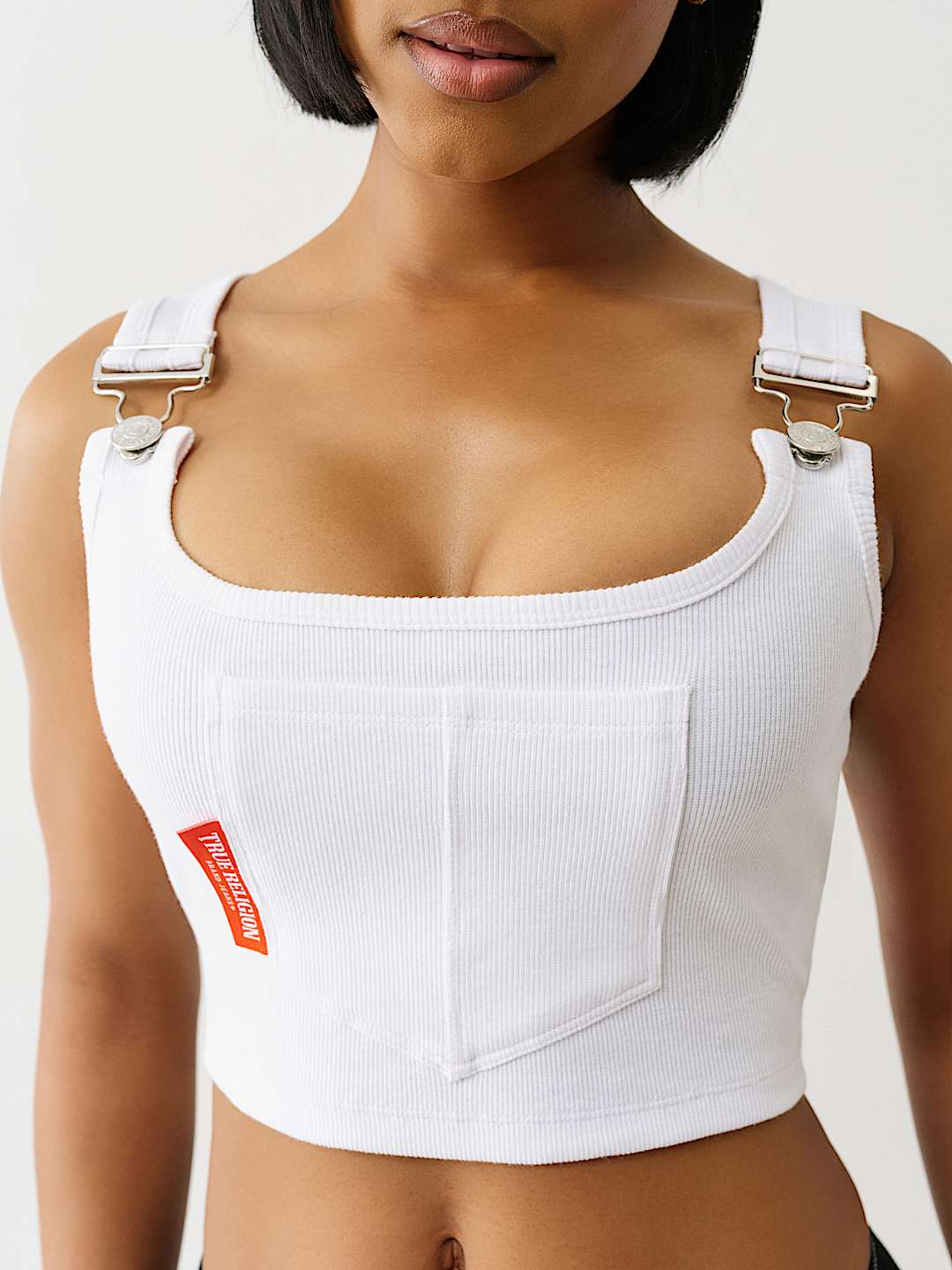 OVERALL RIBBED TANK TOP