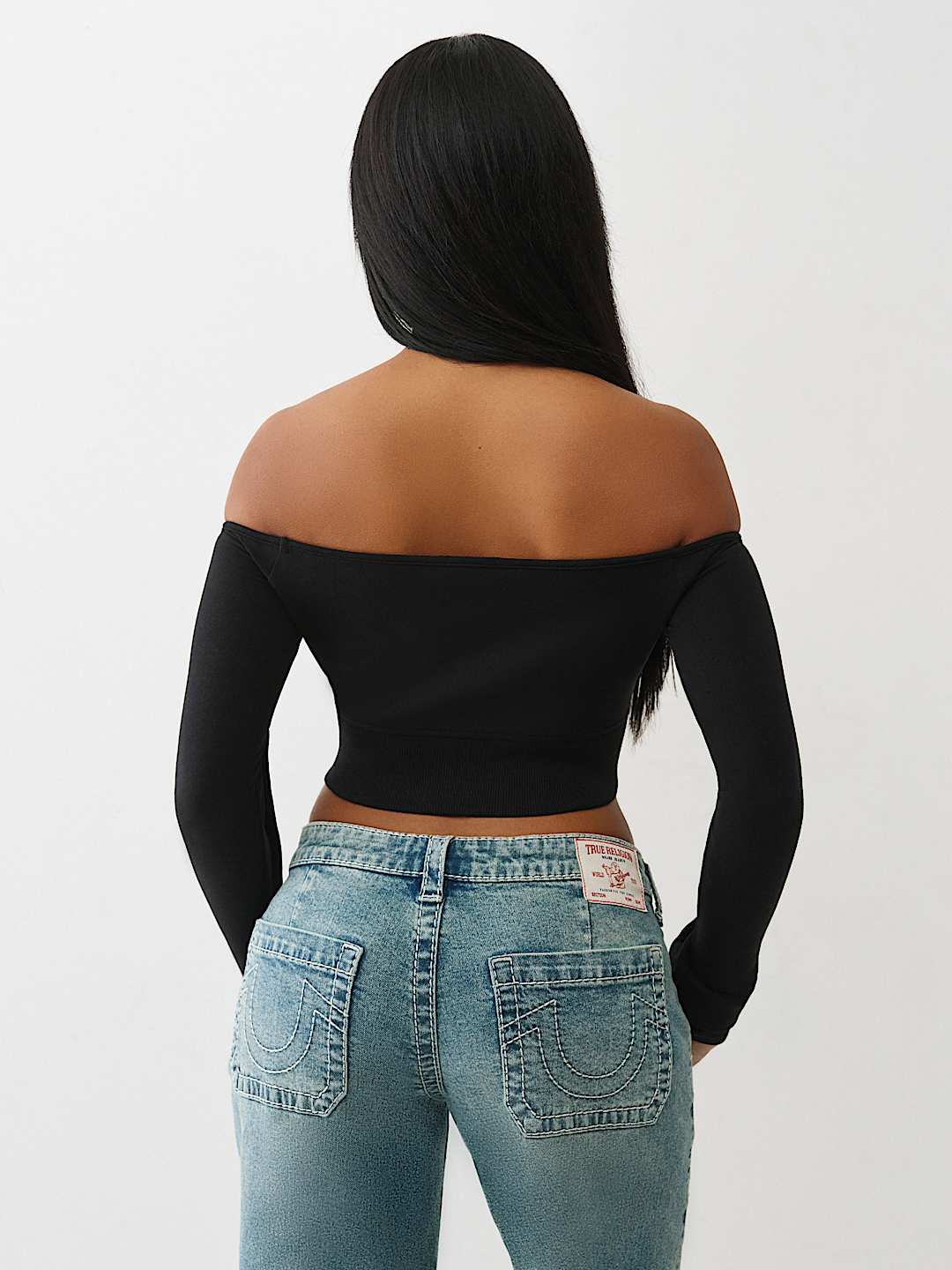 CROPPED OFF-THE-SHOULDER TOP, image 5