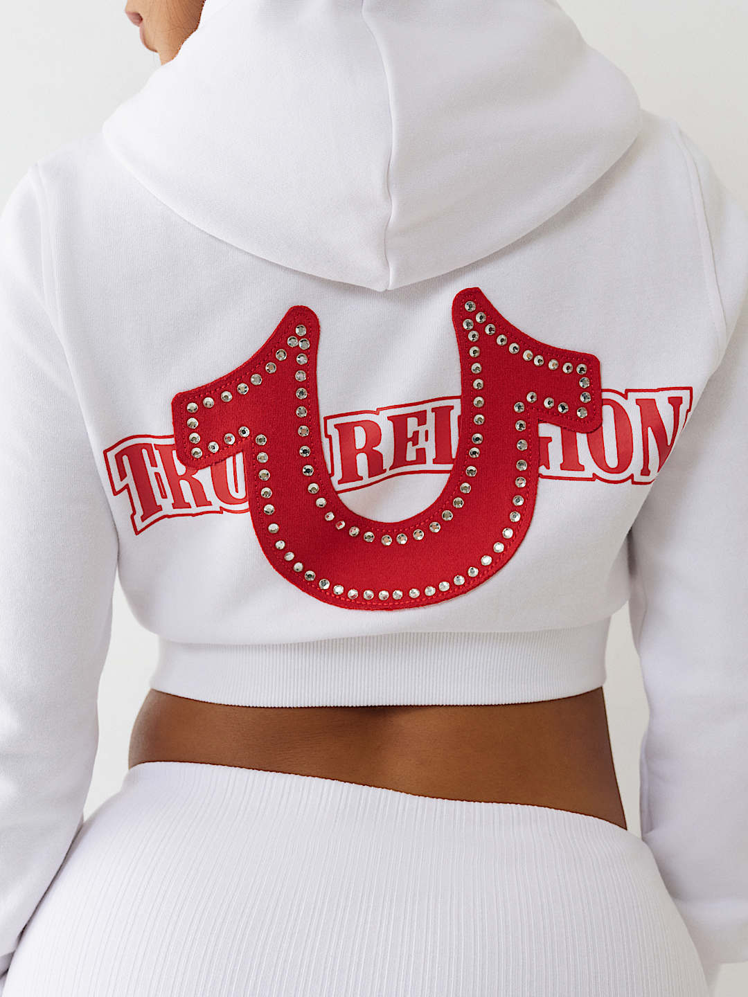 CRYSTAL SHRUNKEN HOODIE