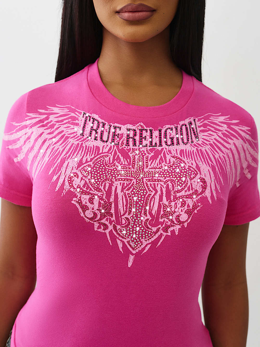 CAMISETA PEQUE&Ntilde;A DE MANGA CORTA CON ALA DE CRISTAL, image 1