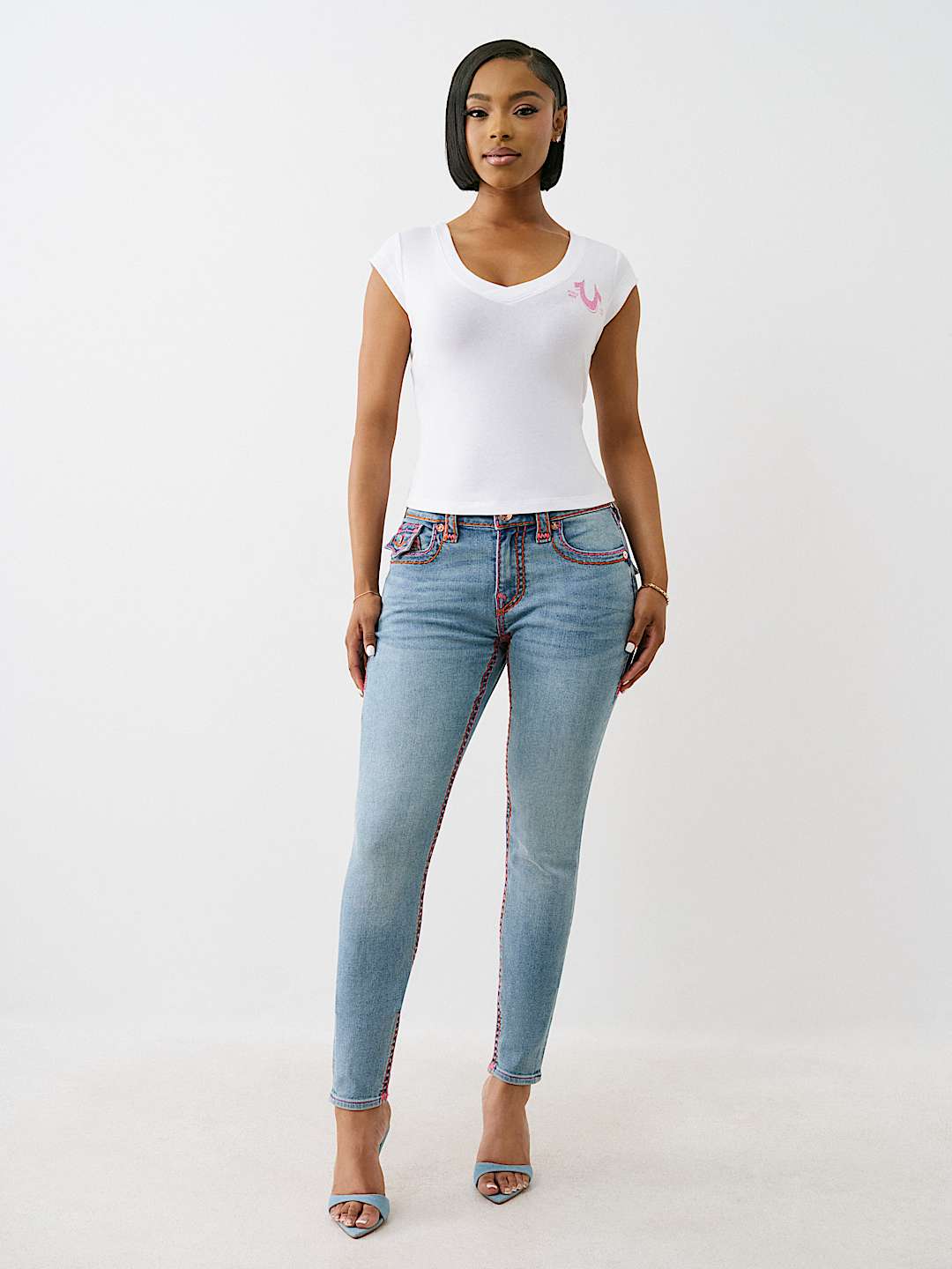 JENNIE MID RISE SUPER T CURVY SKINNY JEAN