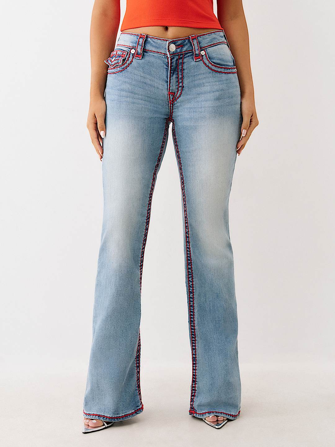 BECCA MID RISE SUPER T BOOTCUT JEAN, image 3