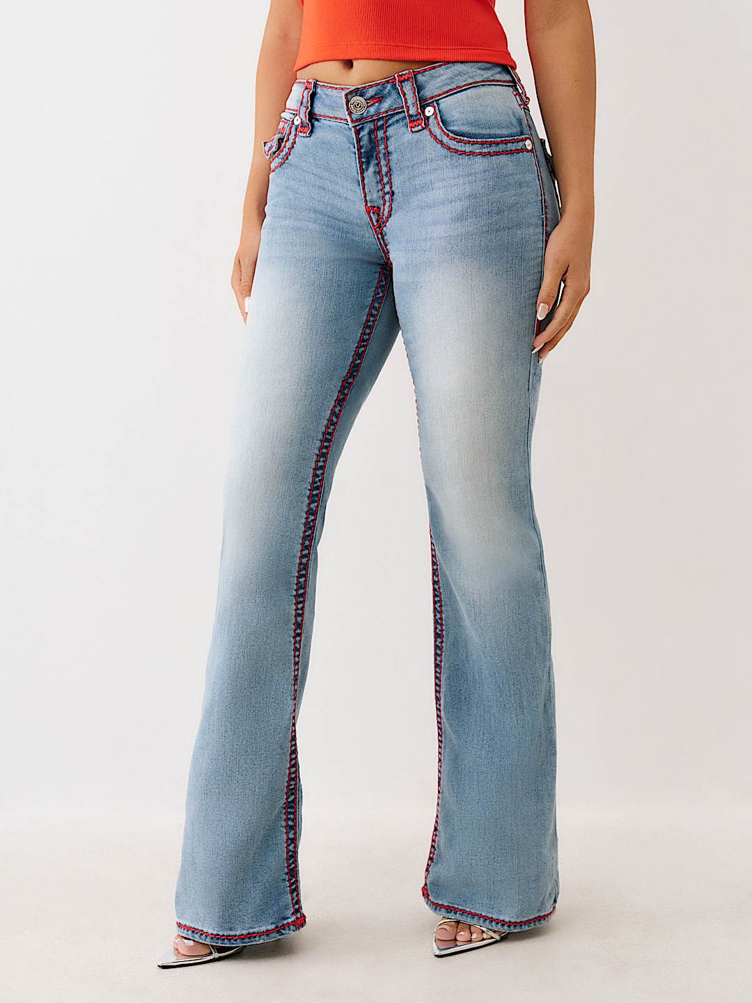 BECCA MID RISE SUPER T BOOTCUT JEAN, image 4