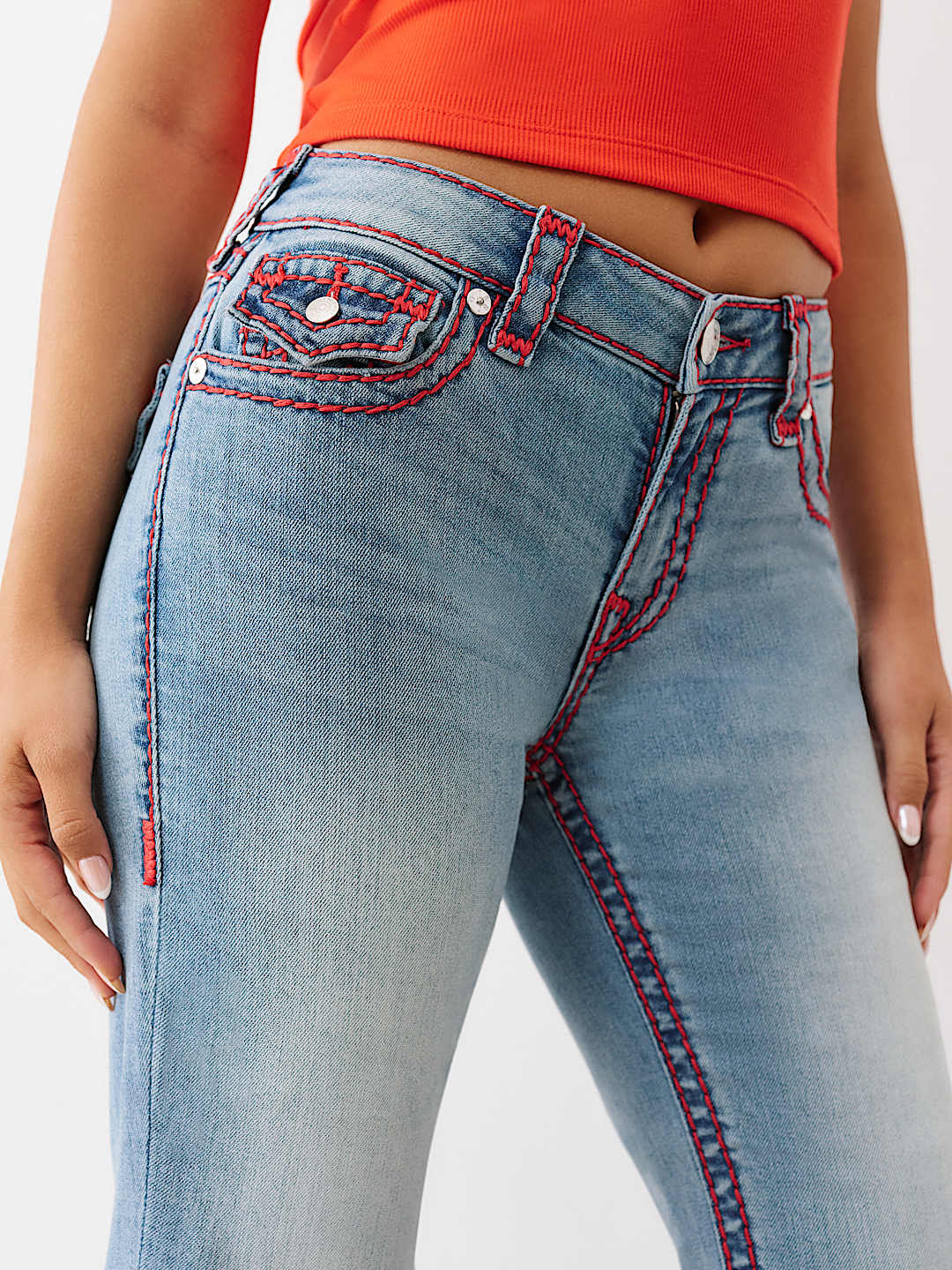 BECCA MID RISE SUPER T BOOTCUT JEAN, image 6