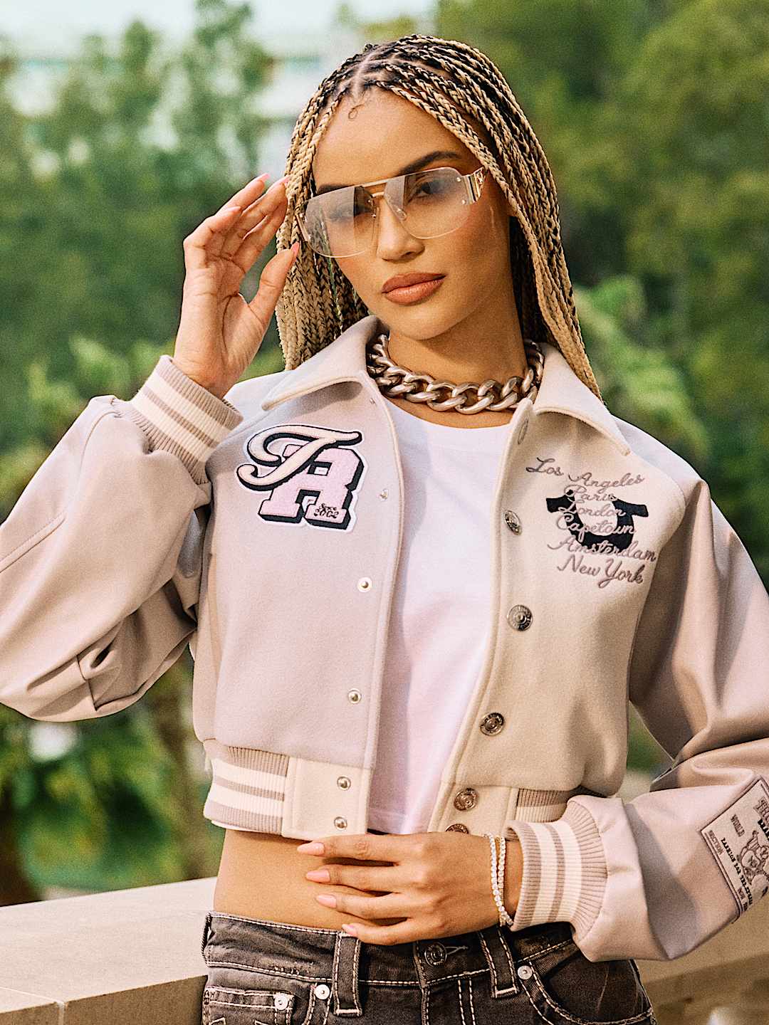 SHRUNKEN VARSITY JACKET