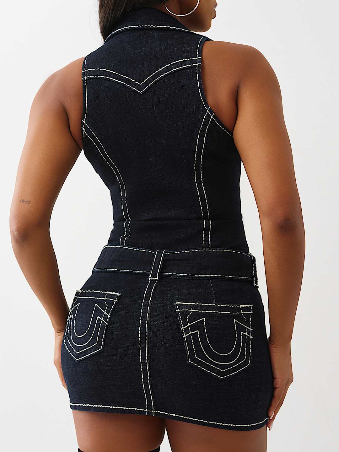 VESTIDO DE MEZCLILLA BIG T CON CINTUR&Oacute;N, image 5