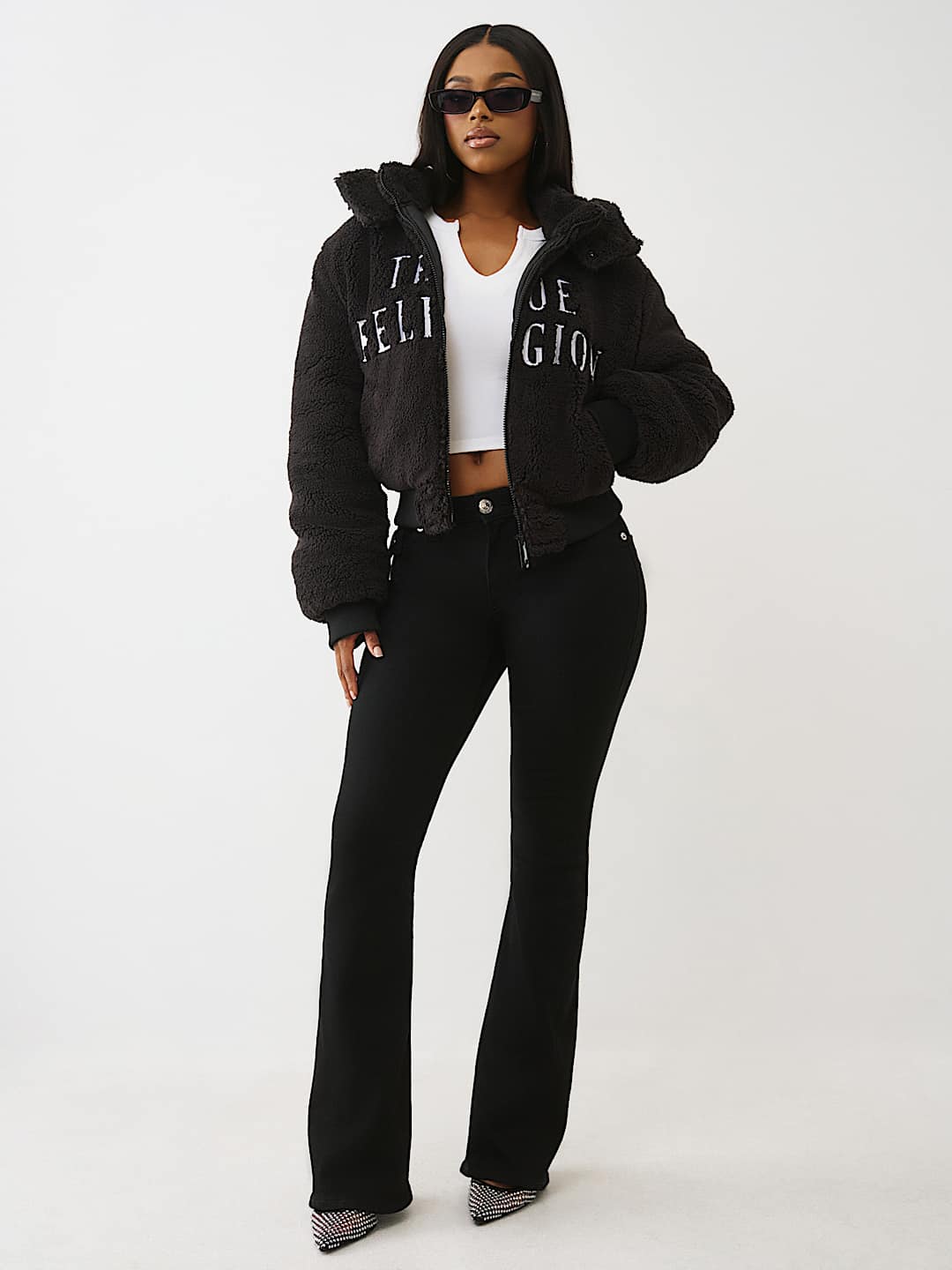 EMBROIDERED SHERPA JACKET, image 2