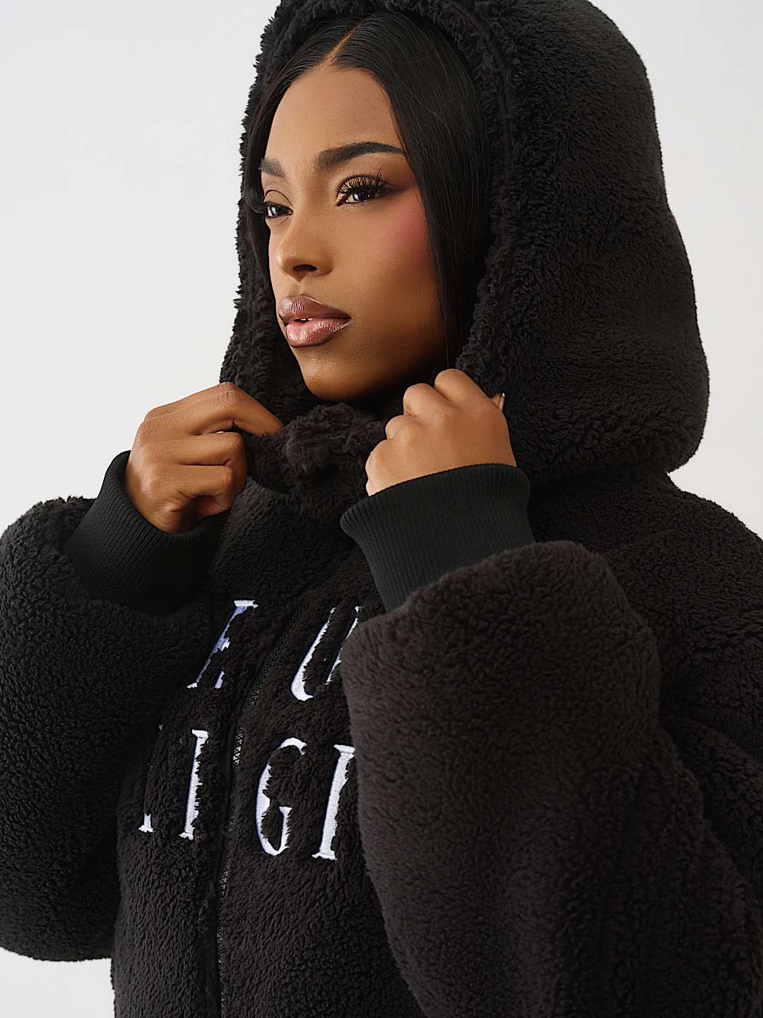 EMBROIDERED SHERPA JACKET, image 6