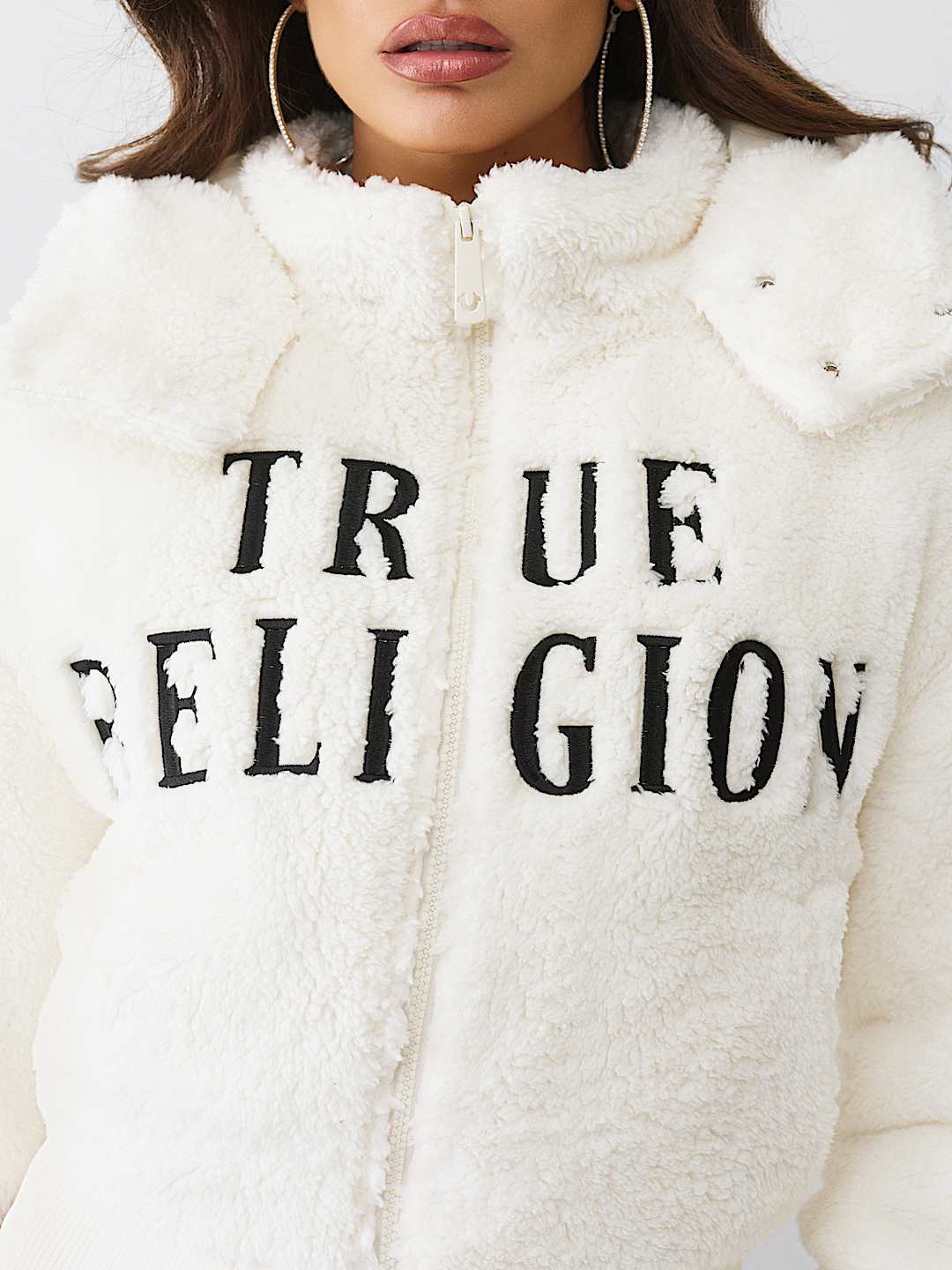 EMBROIDERED SHERPA JACKET, image 5