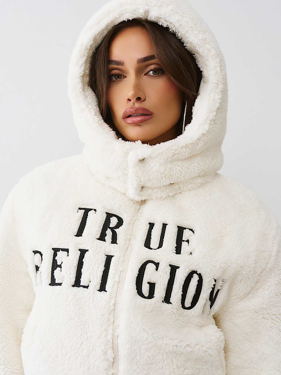 EMBROIDERED SHERPA JACKET, image 6