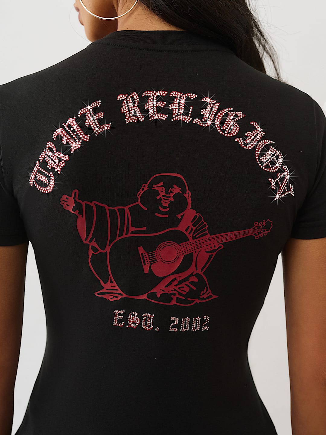 CRYSTAL LOGO CREWNECK TEE, image 1