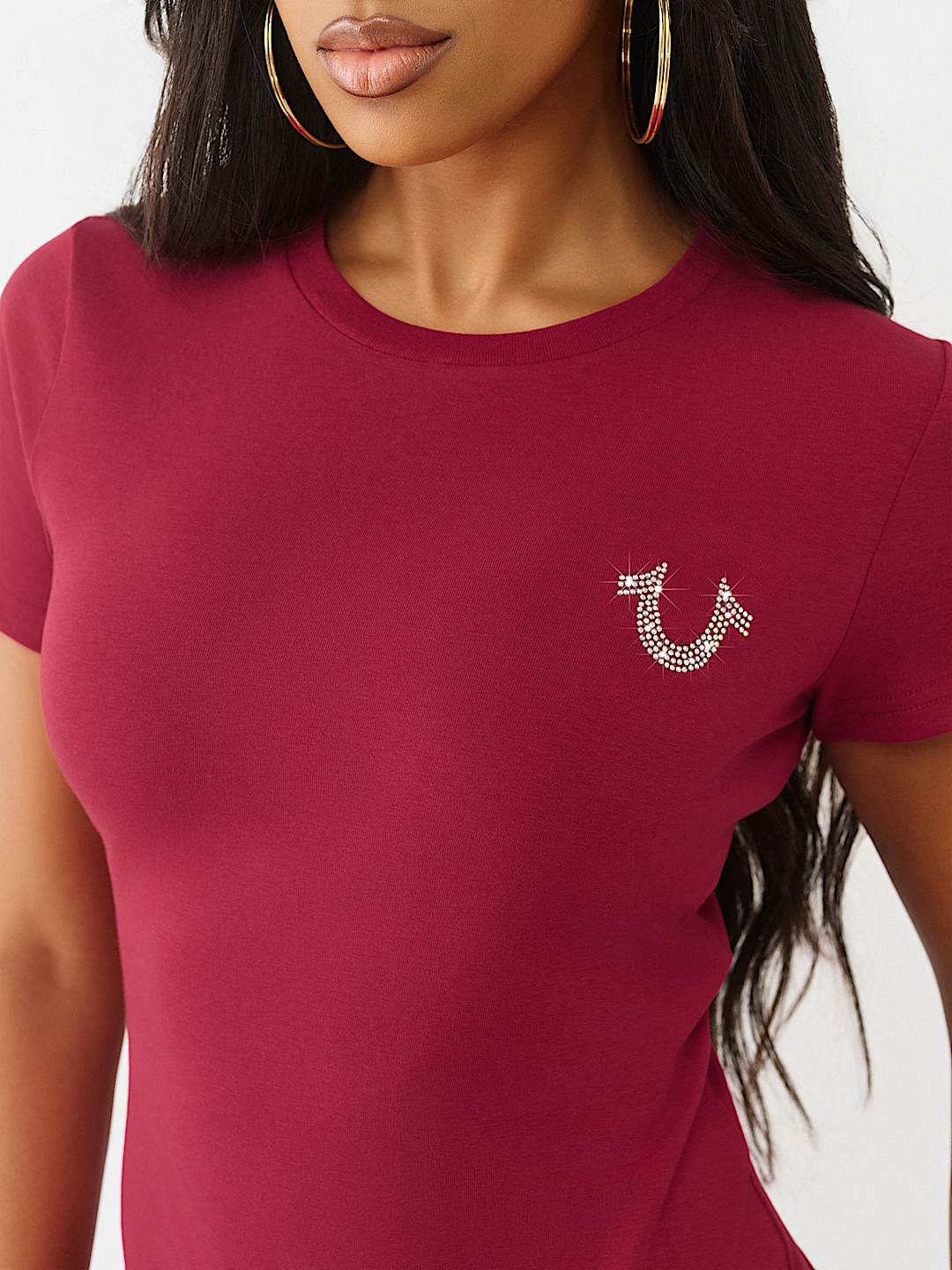 CRYSTAL LOGO CREWNECK TEE, image 6