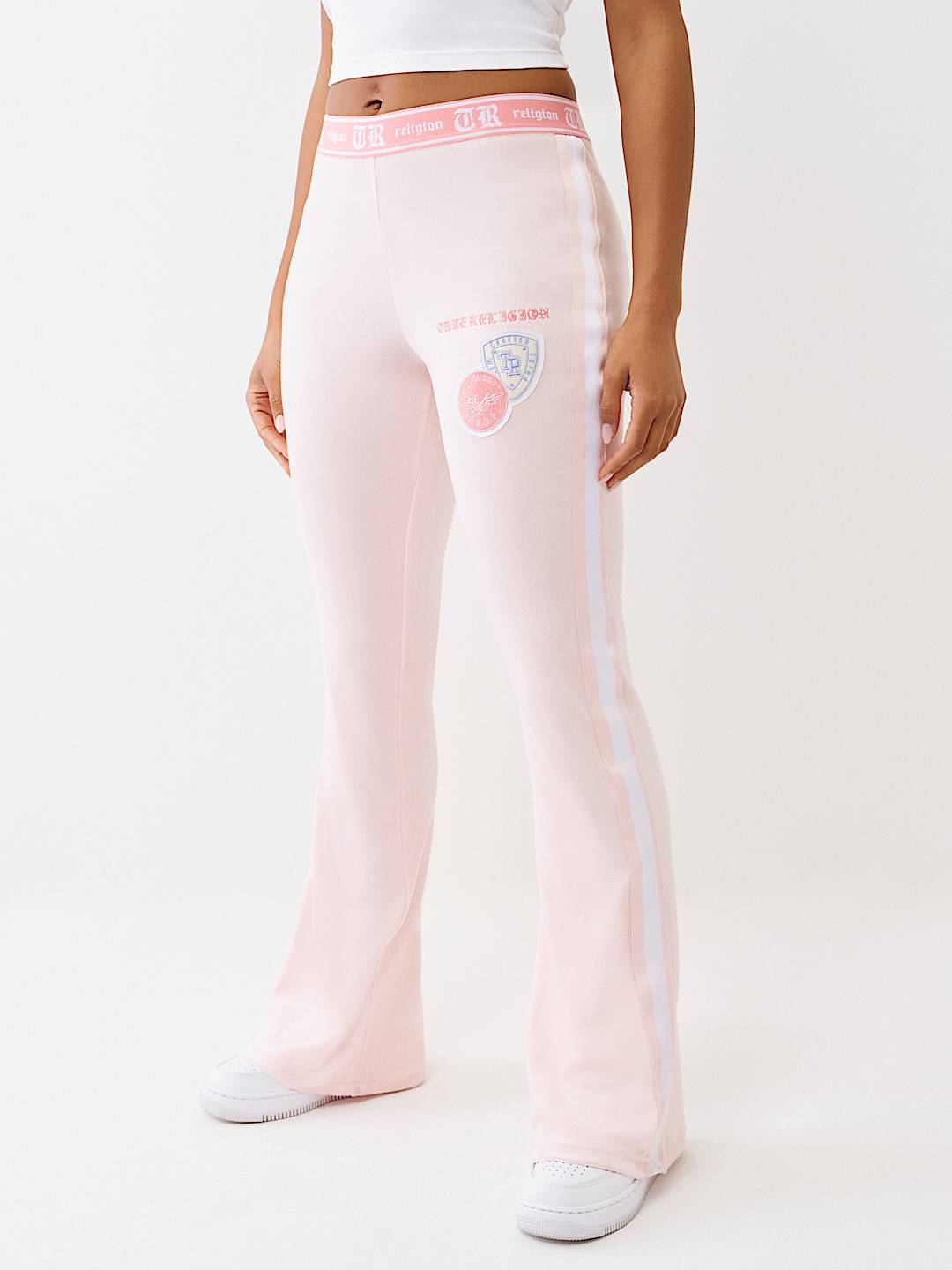 VELOUR  BOOTCUT TRACK PANT, image 3