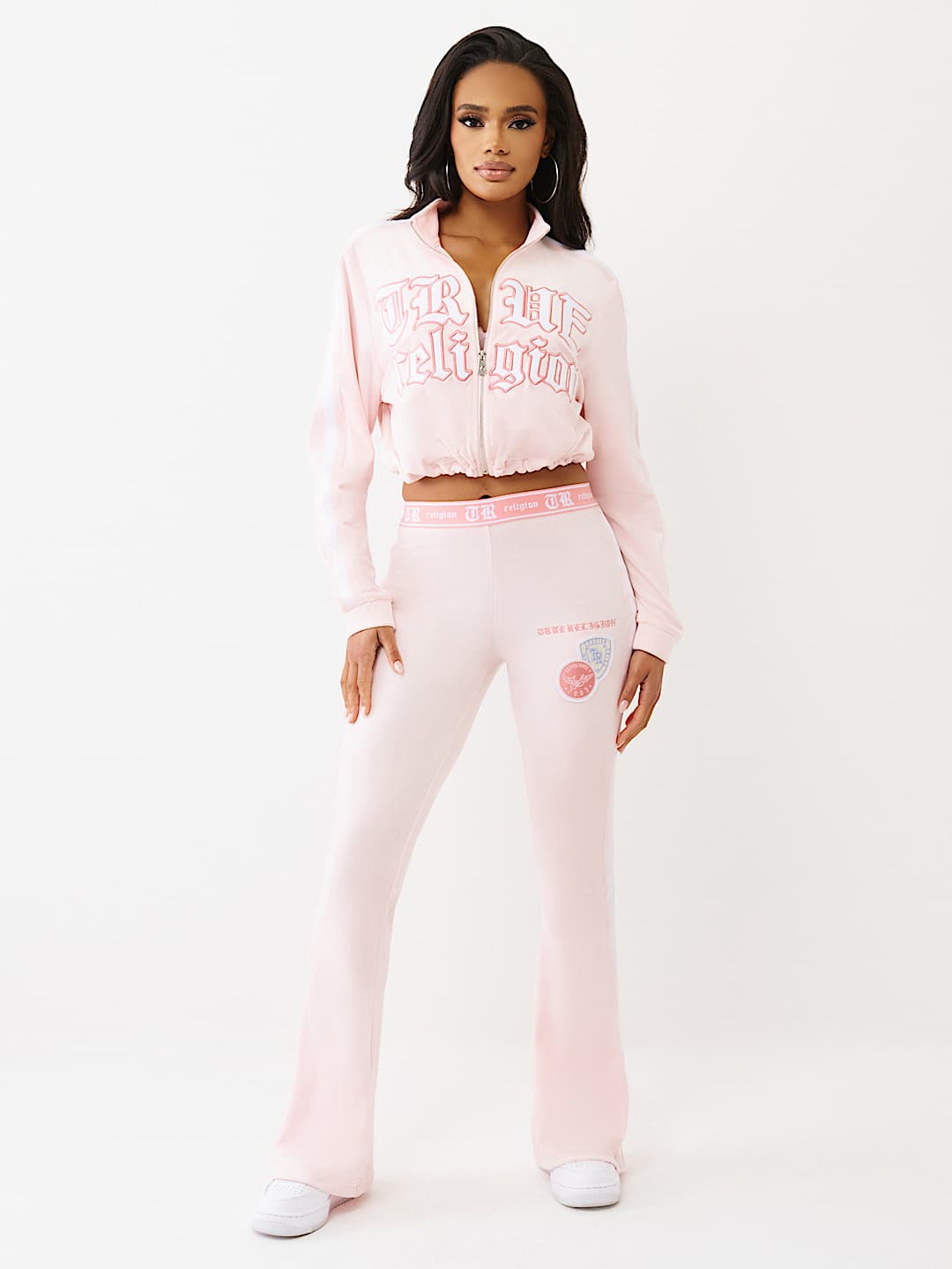 VELOUR  BOOTCUT TRACK PANT, image 4