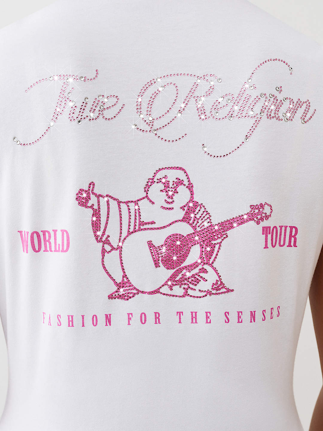 CRYSTAL BUDDHA V NECK TEE, image 1