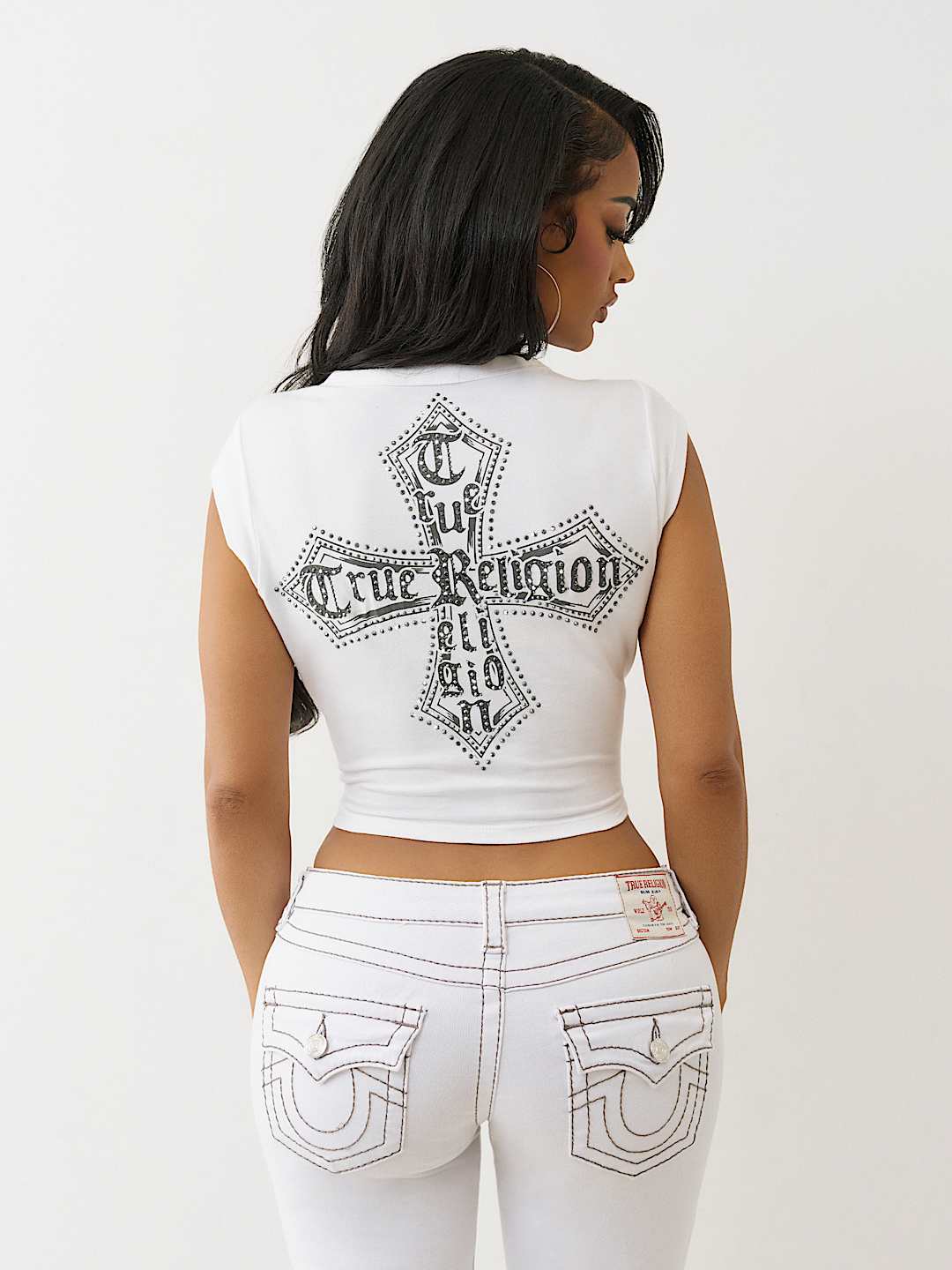 CRYSTAL LOGO CREST BABY TEE