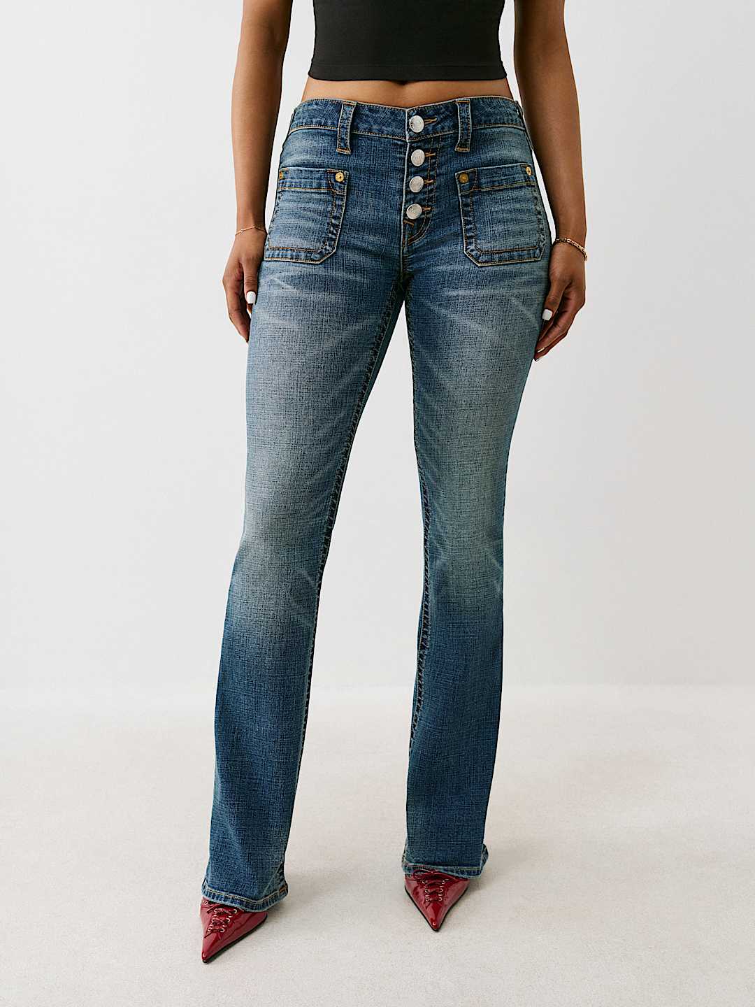 BECCA FRONT POCKET BOOTCUT JEAN