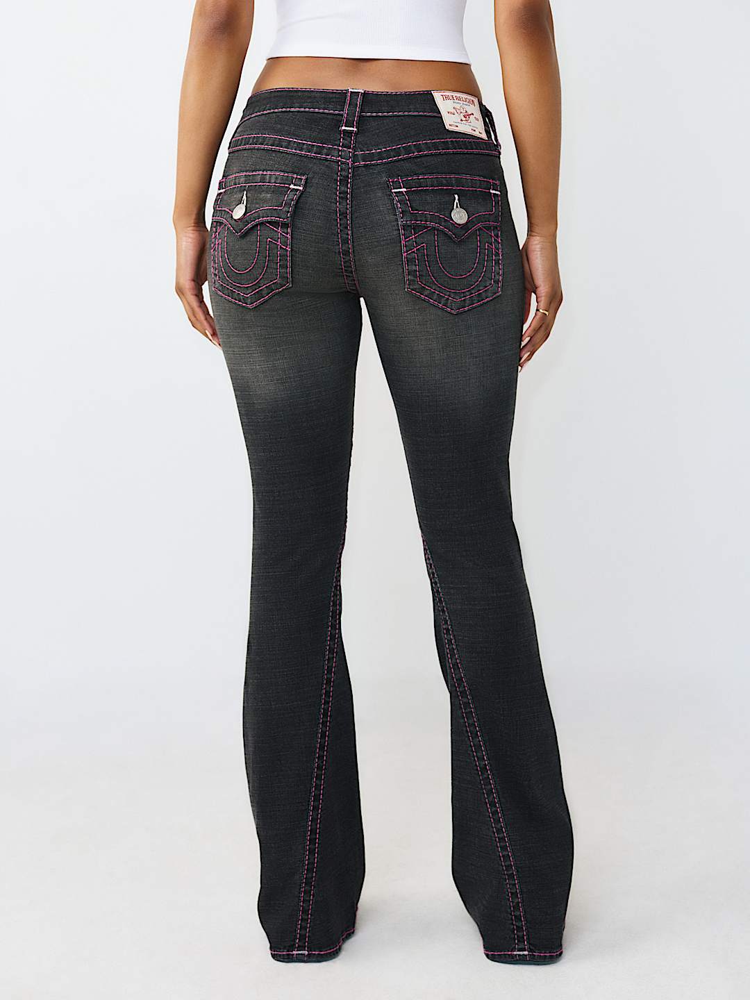 JOEY MID RISE BIG T FLAP FLARE JEAN, image 5