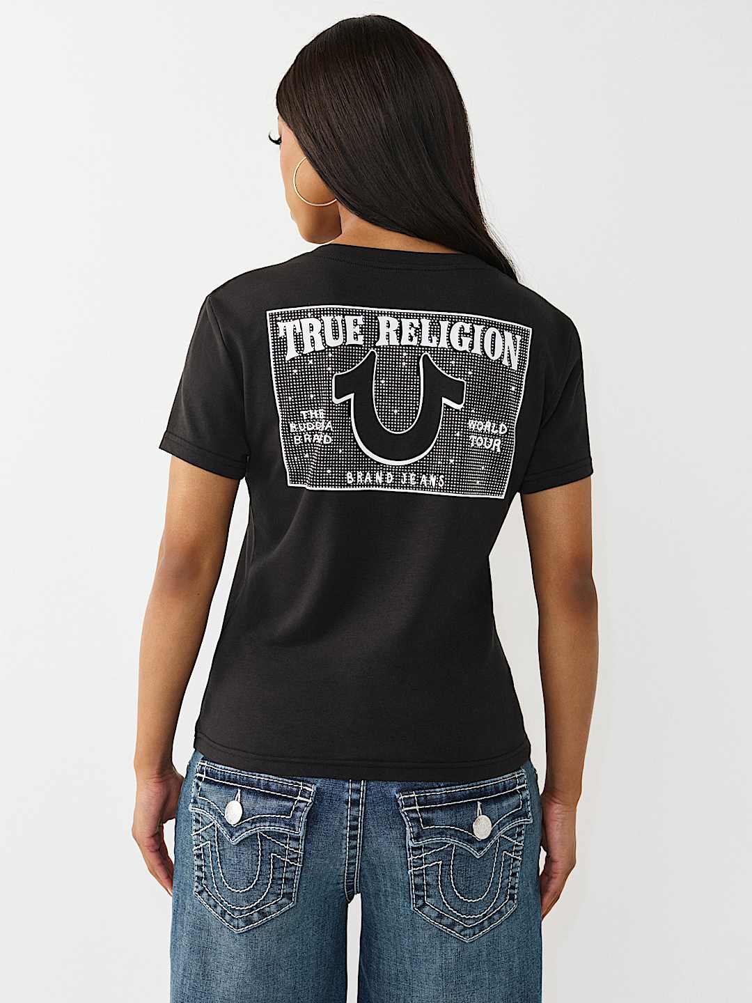 CRYSTAL V-NECK TEE, image 5