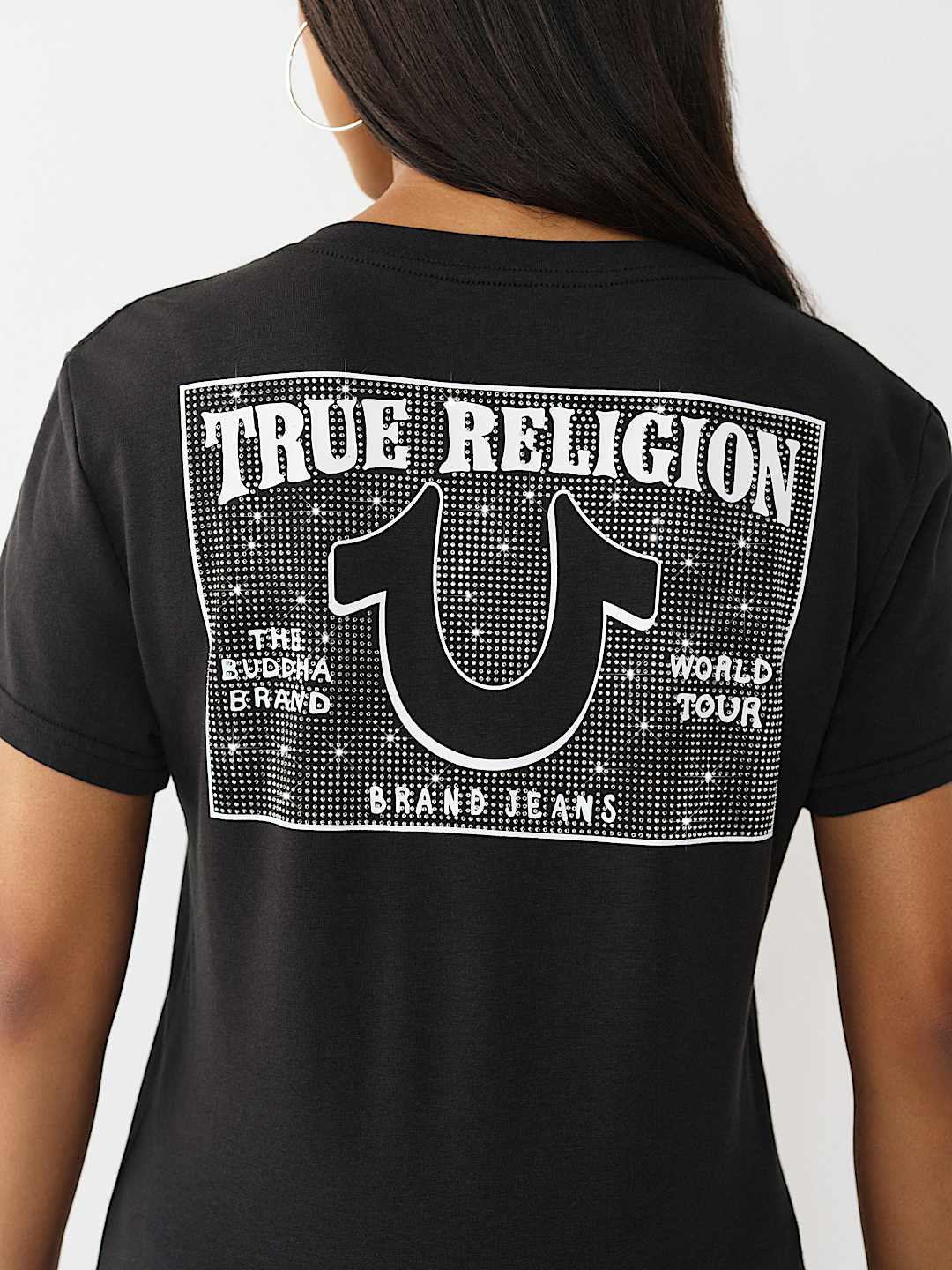 CRYSTAL V-NECK TEE, image 1