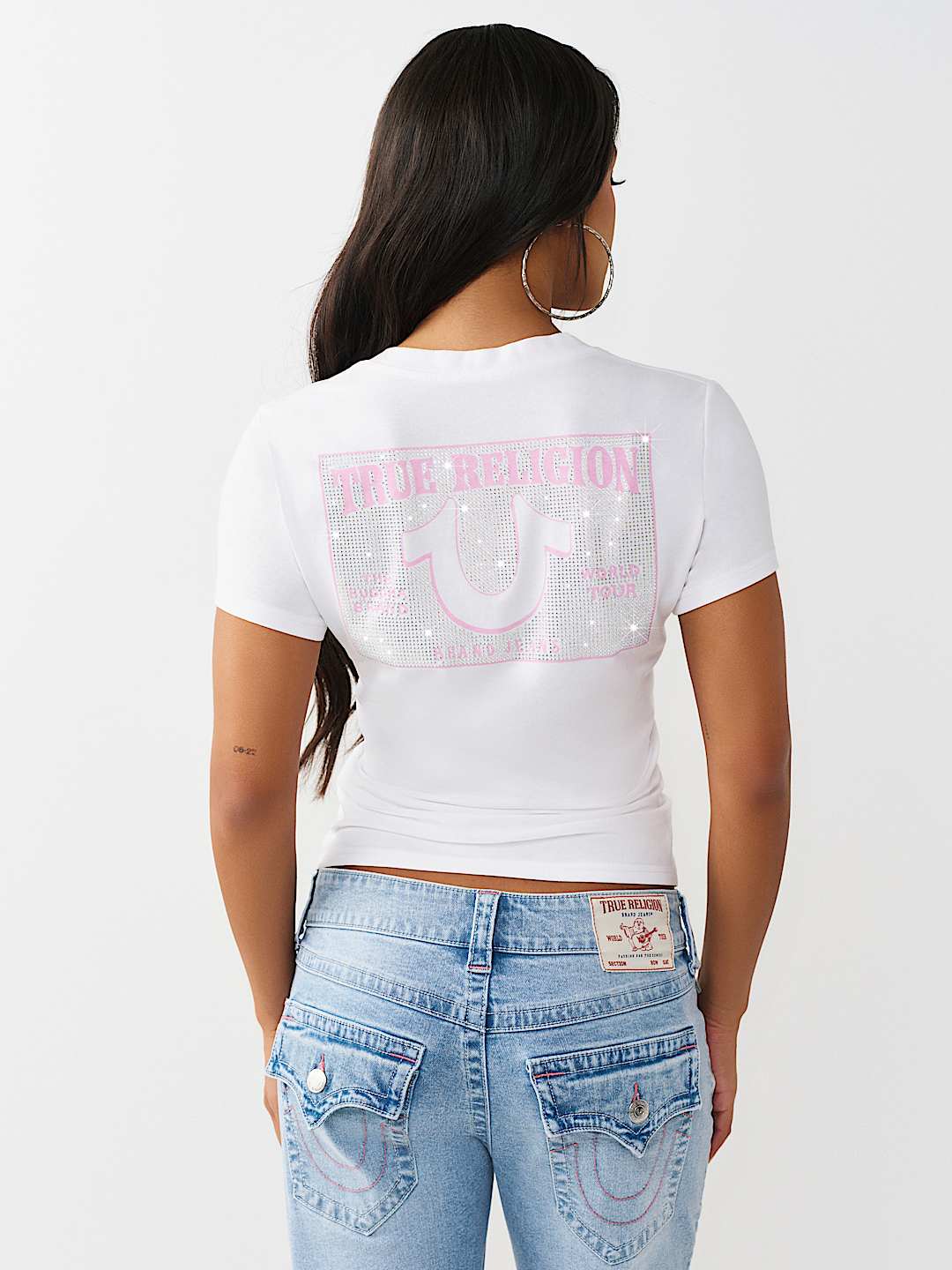 CRYSTAL V-NECK TEE, image 6