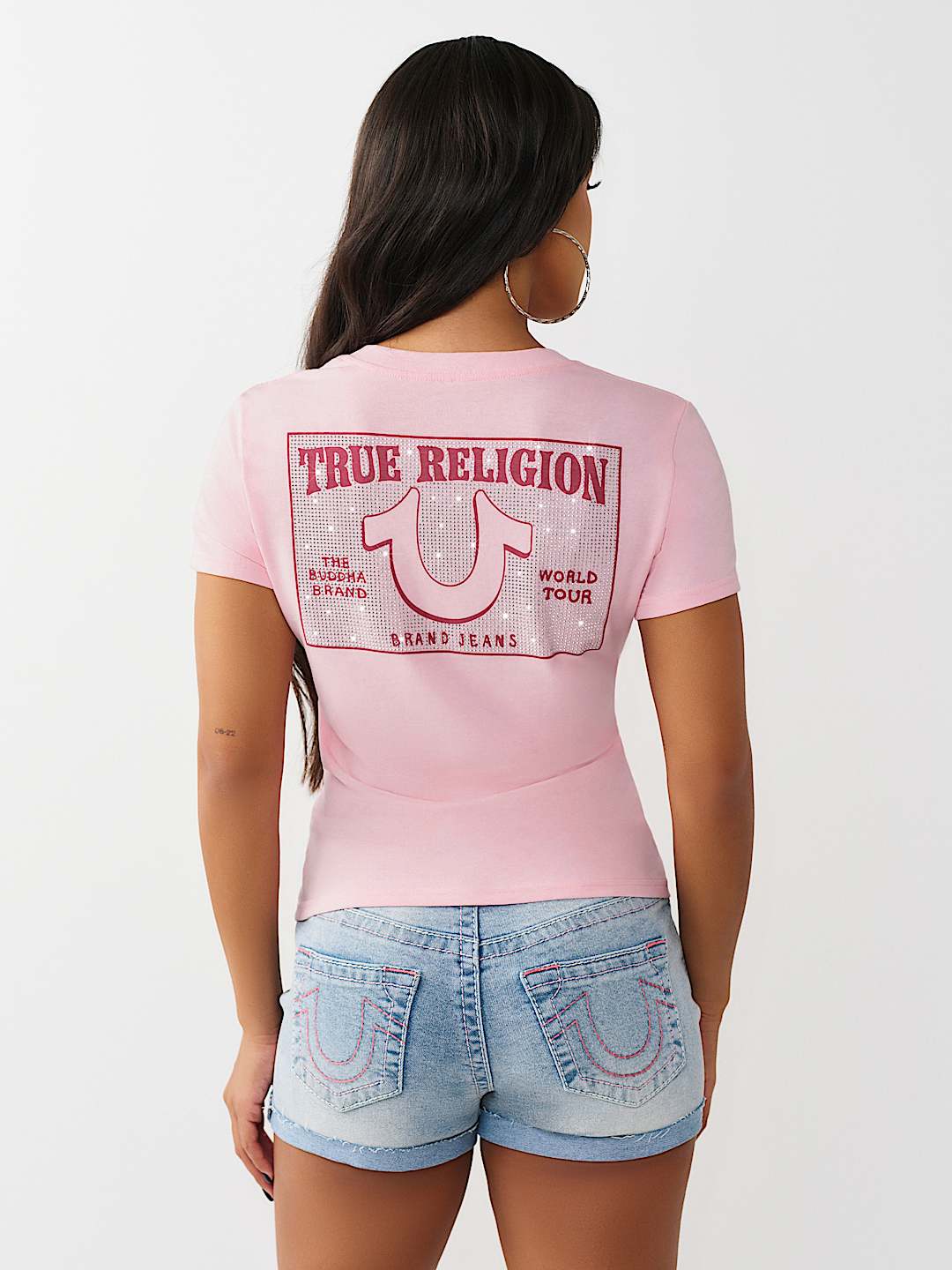 CRYSTAL V-NECK TEE, image 5