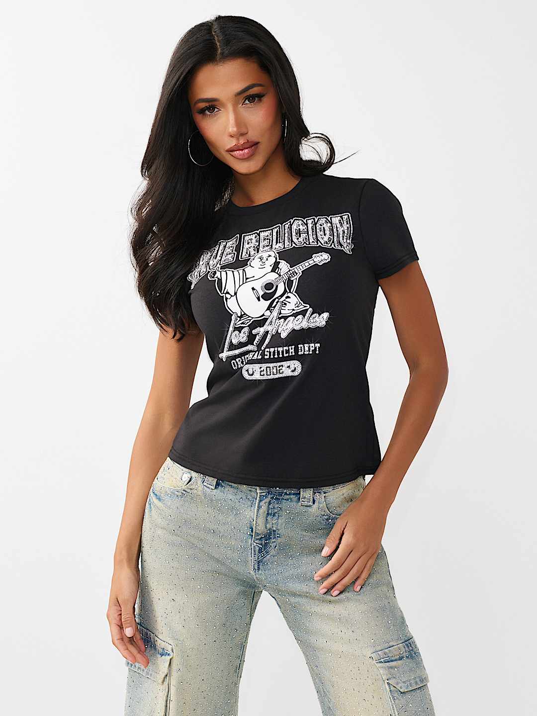 CRYSTAL BUDDHA CREWNECK TEE, image 2