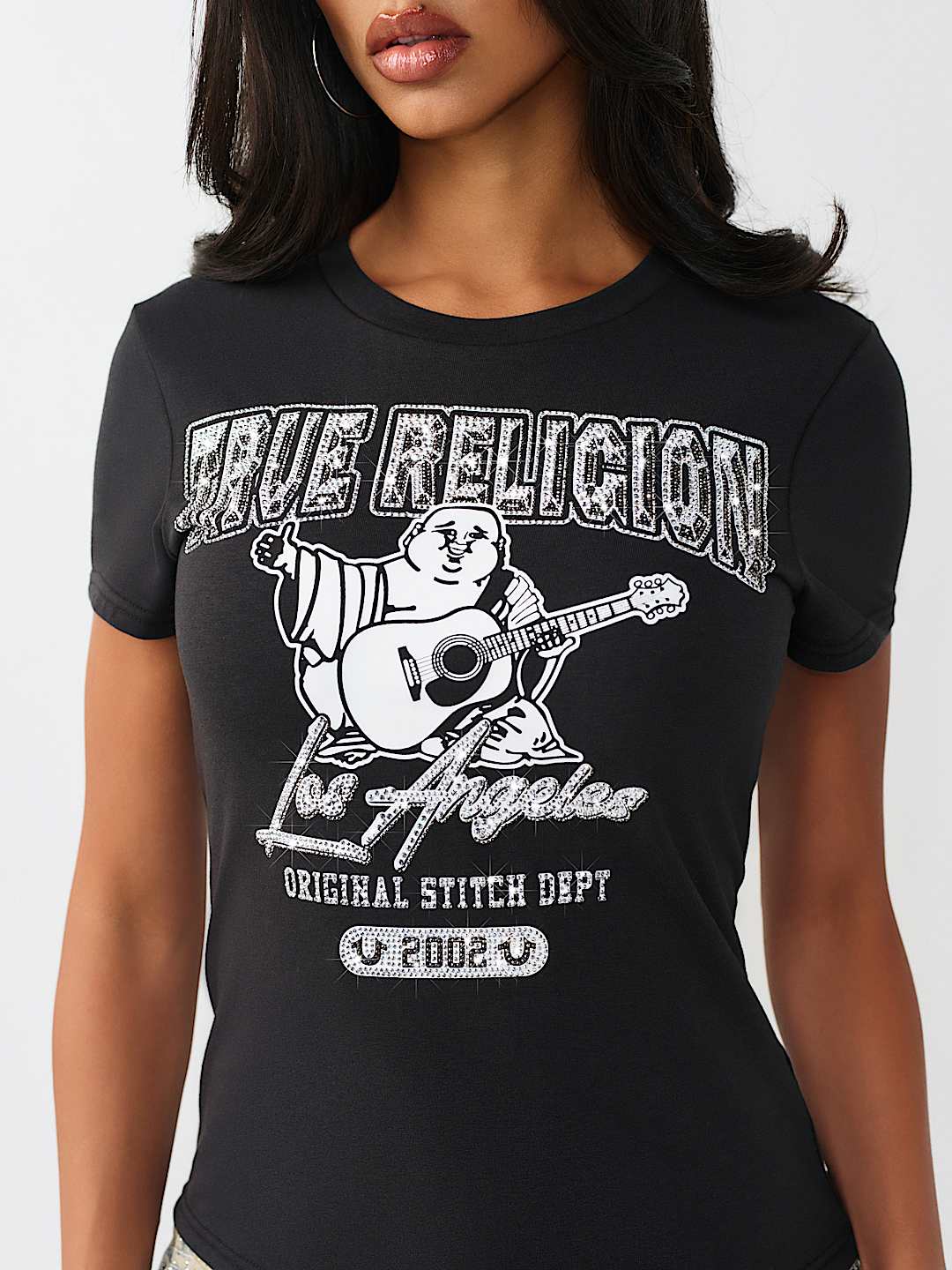 CRYSTAL BUDDHA CREWNECK TEE, image 1