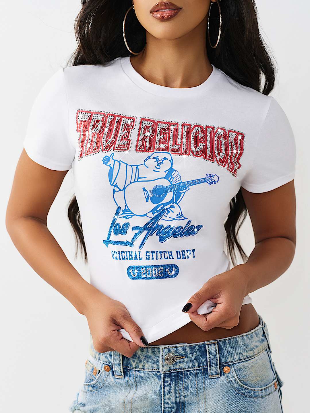 CRYSTAL BUDDHA CREWNECK TEE, image 1