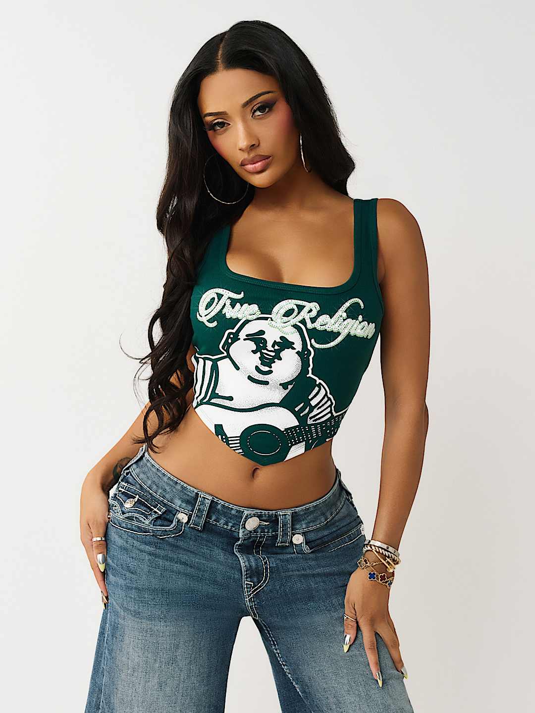 CRYSTAL HANDKERCHIEF TANK TOP, image 2