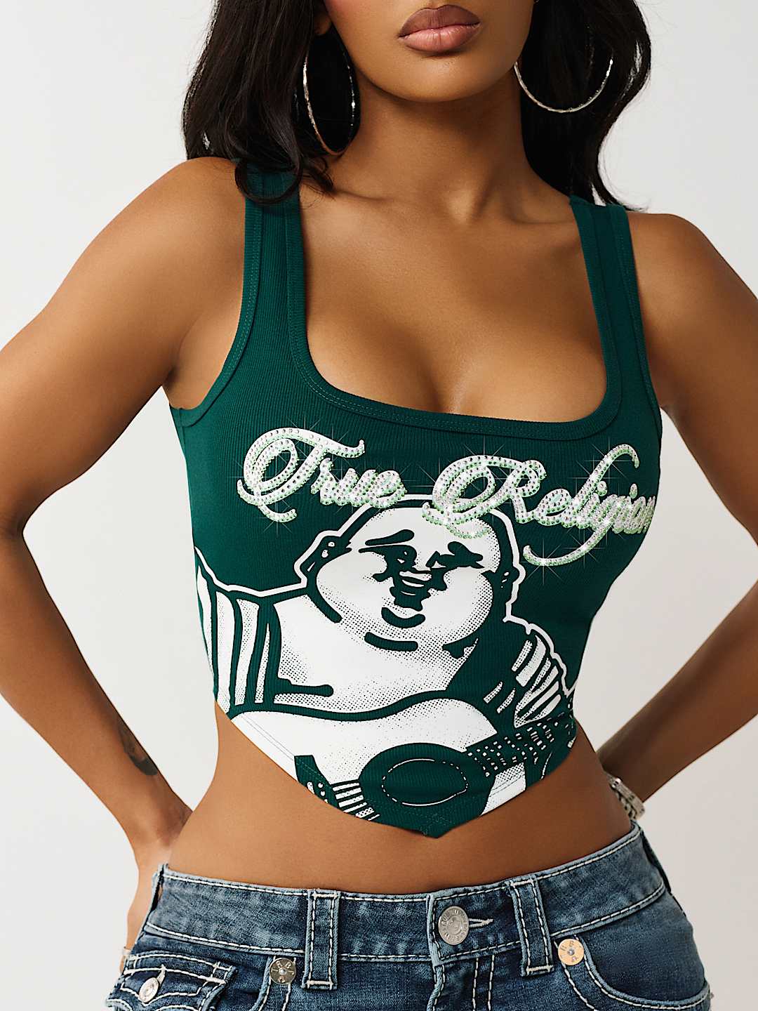 CRYSTAL HANDKERCHIEF TANK TOP, image 1