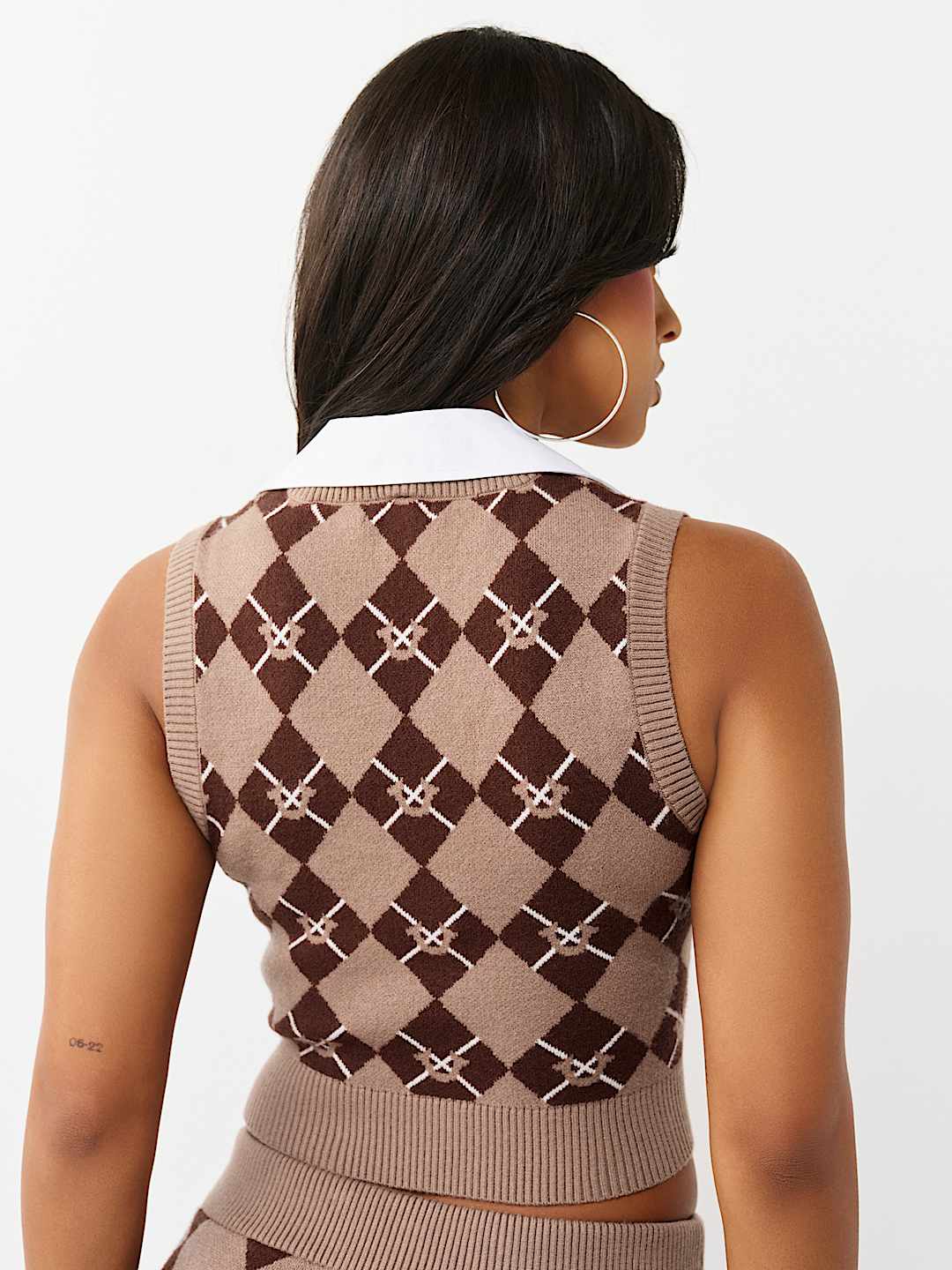 CHALECO DE PUNTO CORTO ARGYLE, image 7