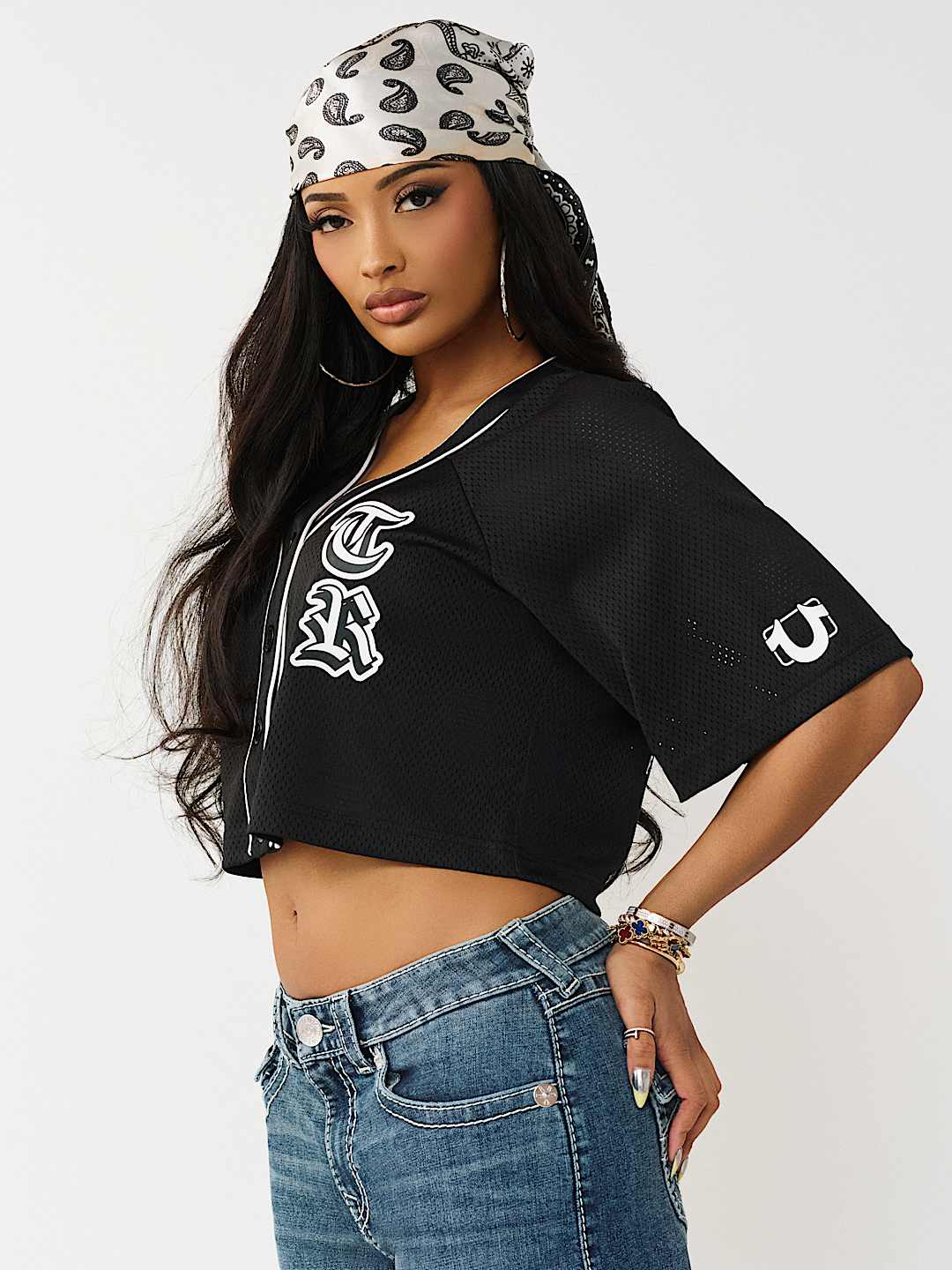 CAMISA DE MALLA DE JERSEY CON PARCHE DE SAT&Eacute;N, image 6