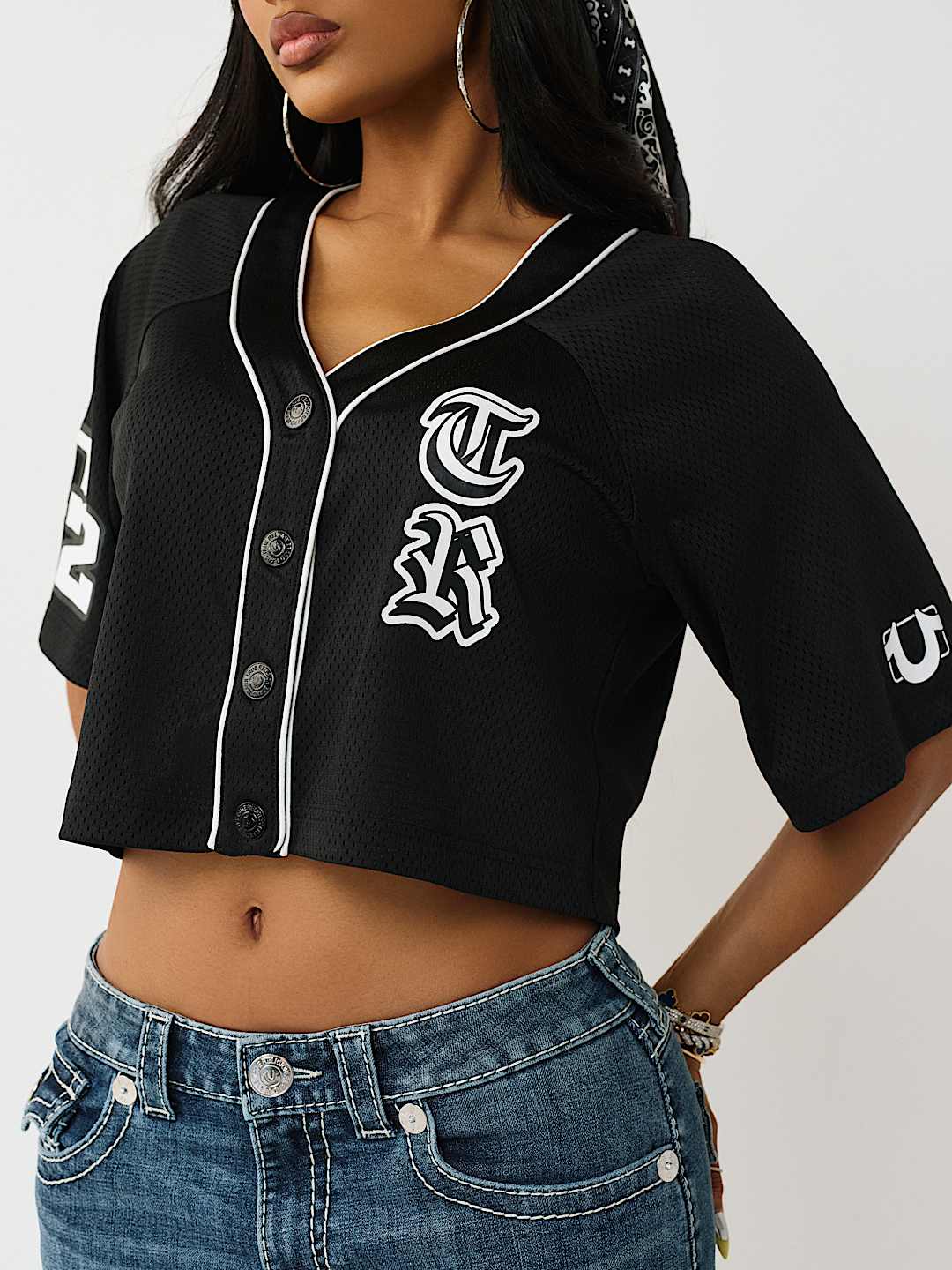 CAMISA DE MALLA DE JERSEY CON PARCHE DE SAT&Eacute;N, image 7