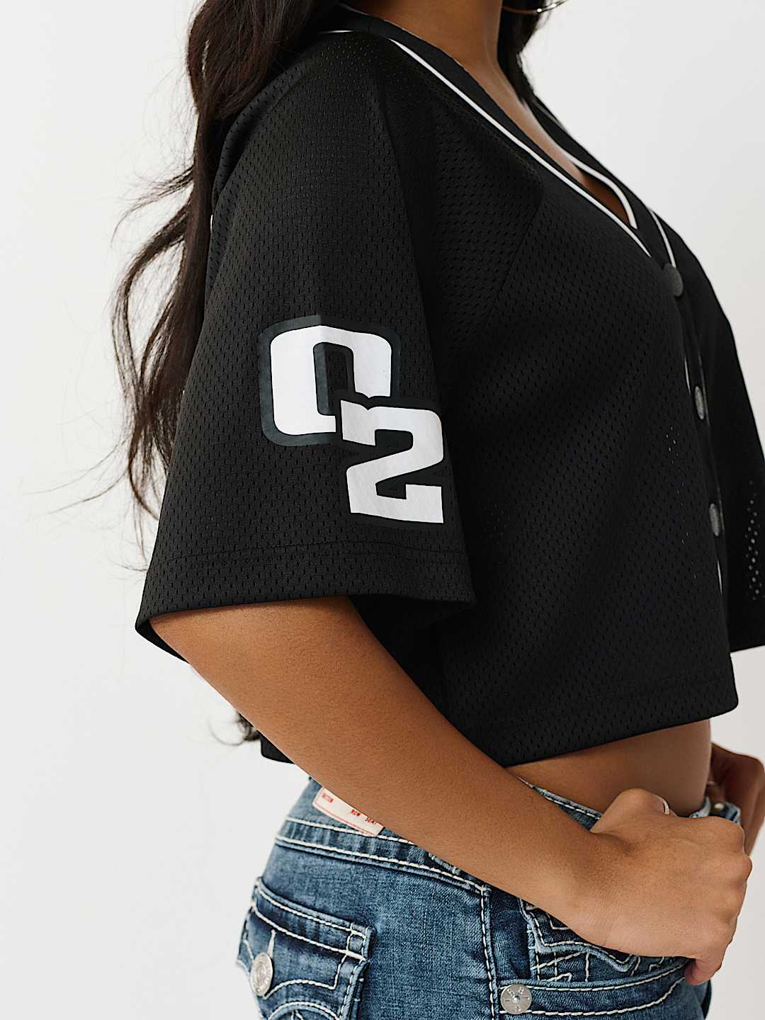 CAMISA DE MALLA DE JERSEY CON PARCHE DE SAT&Eacute;N, image 8