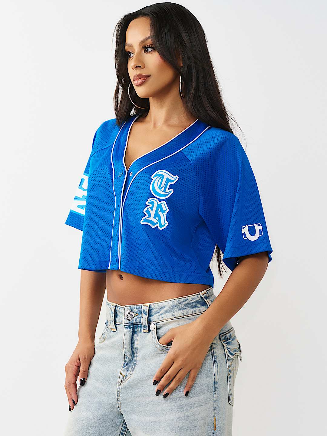 CAMISA DE MALLA DE JERSEY CON PARCHE DE SAT&Eacute;N, image 4